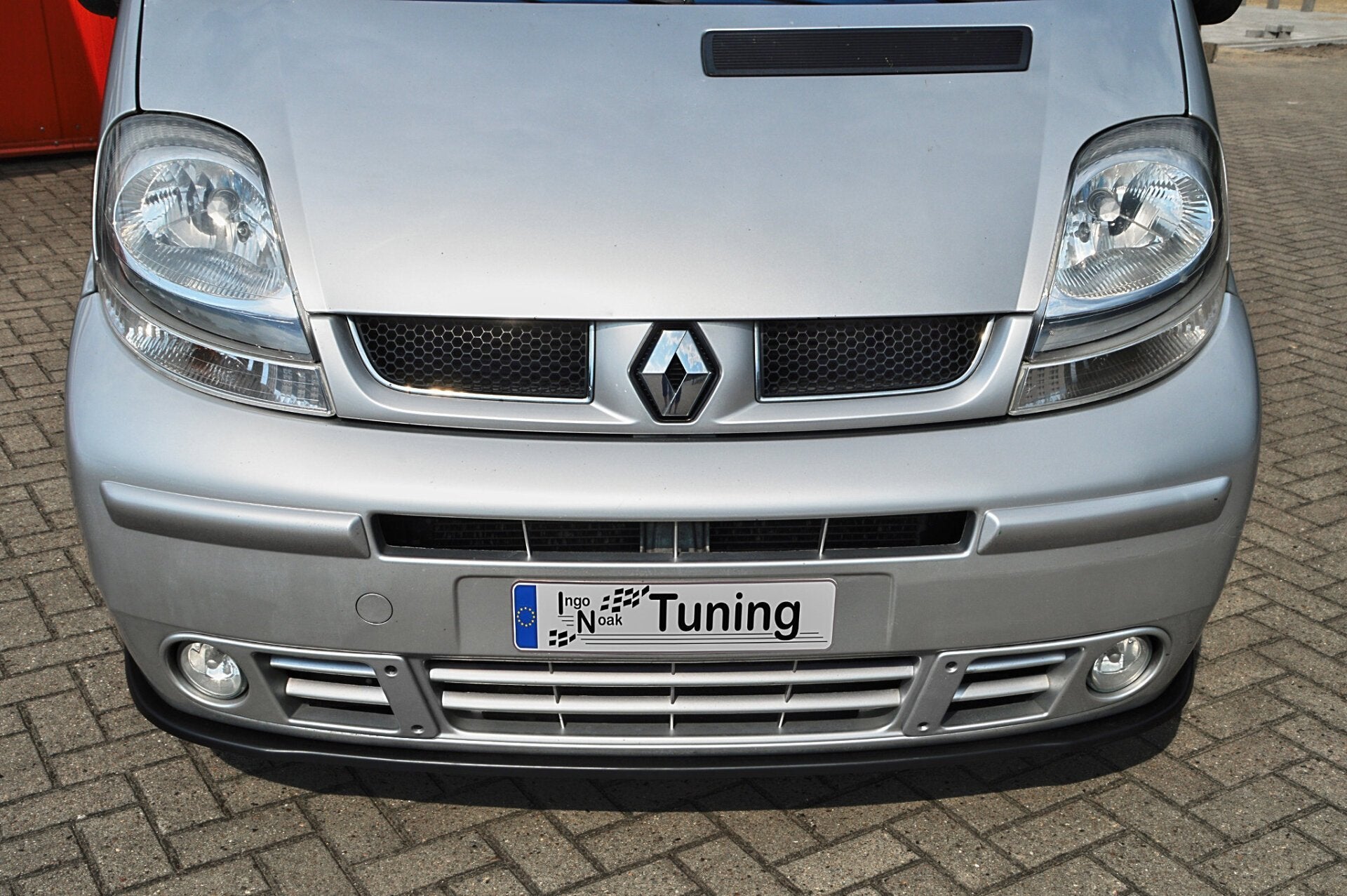 Cup Frontspoilerlippe für Renault Traffic 2 (Schwarz Matt)