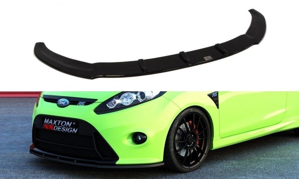 Street+ Spoilerlippe Front Ansatz passend für Ford Fiesta Mk7 schwarz Hochglanz