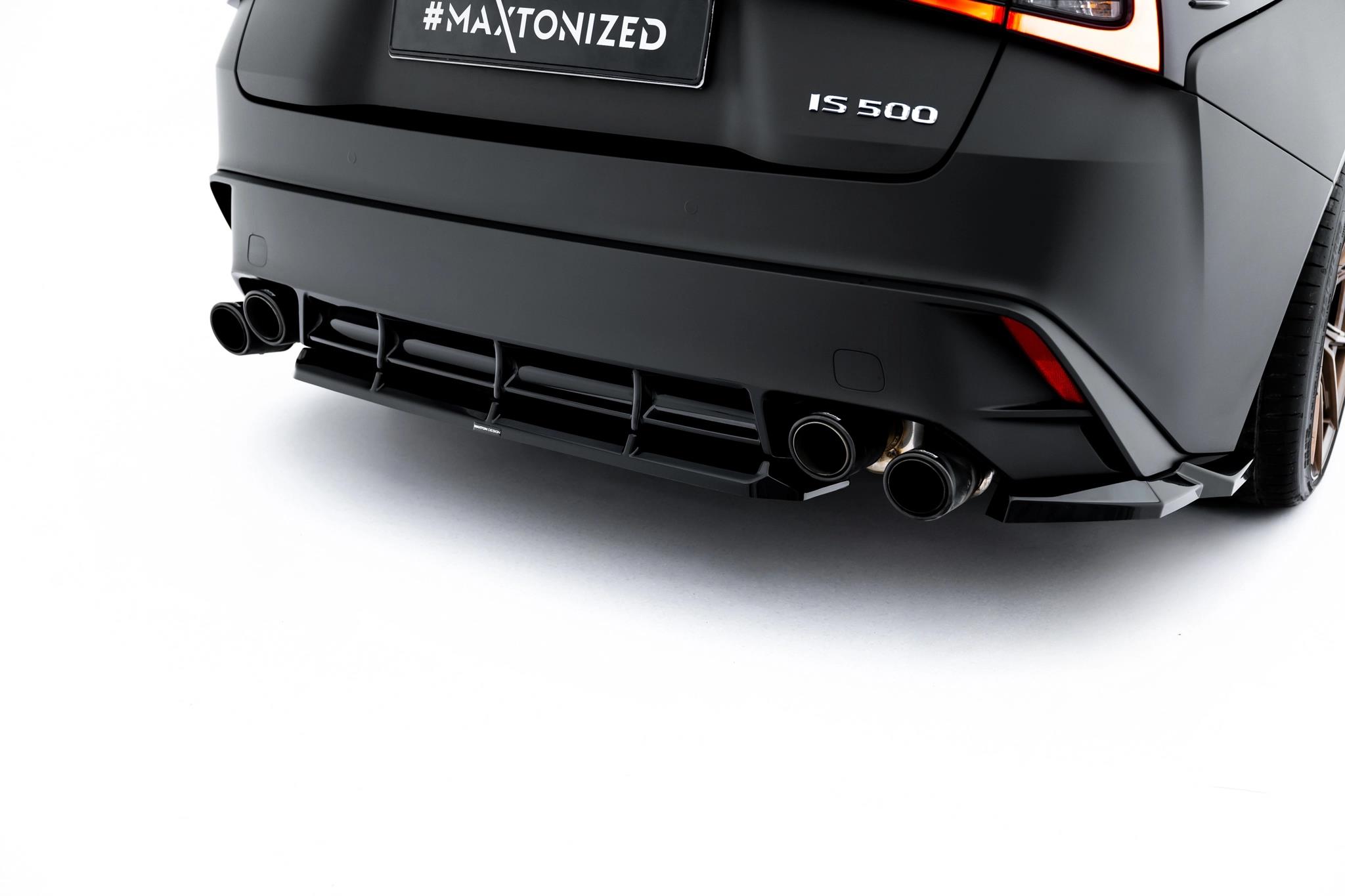 Diffusor Heckansatz passend für Lexus IS 500 Mk3 Facelift 2 XE30 schwarz Hochglanz