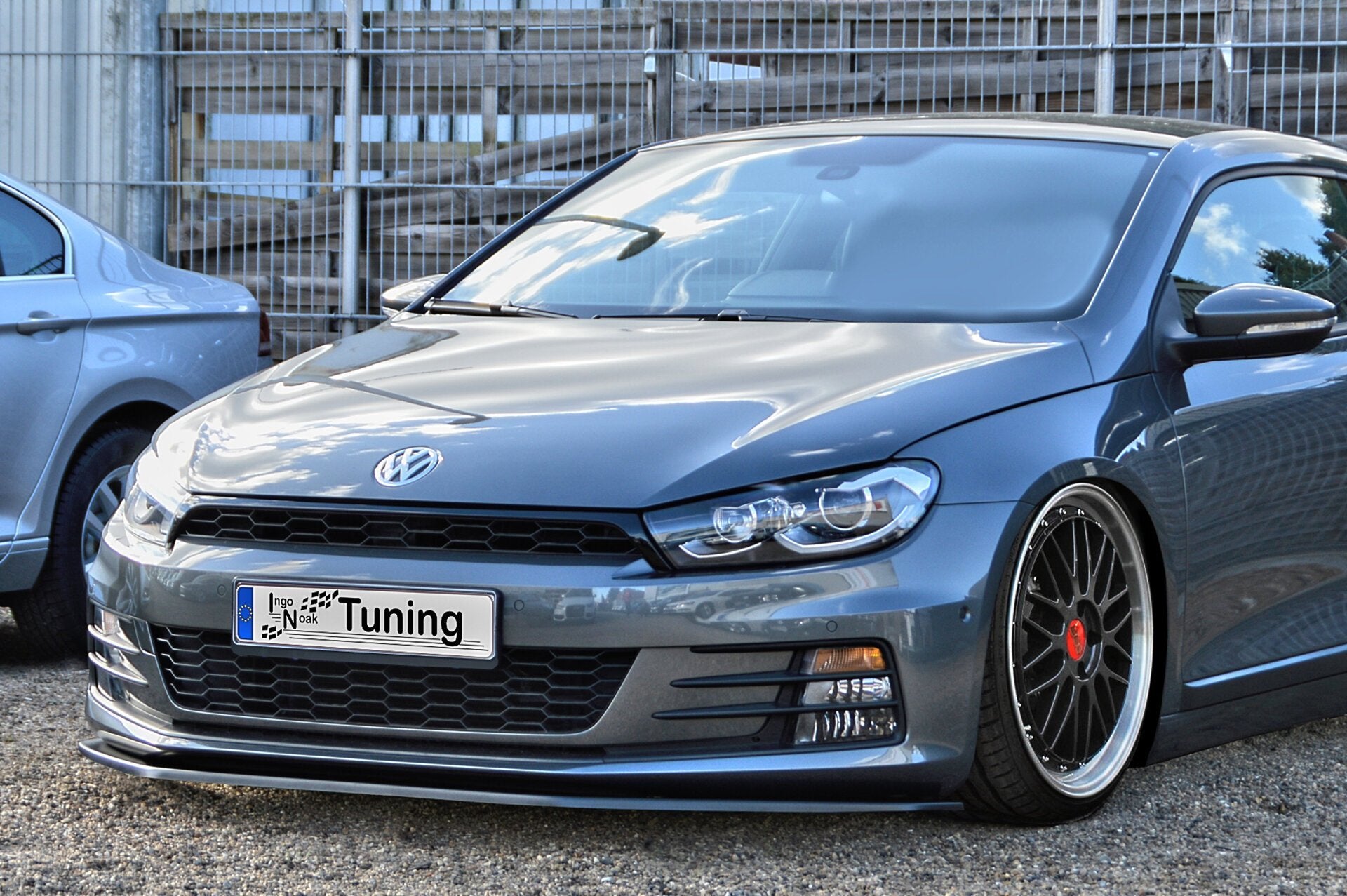 Cup Frontspoilerlippe für VW Scirocco Facelift ab Bj. 2014 (Schwarz Matt)