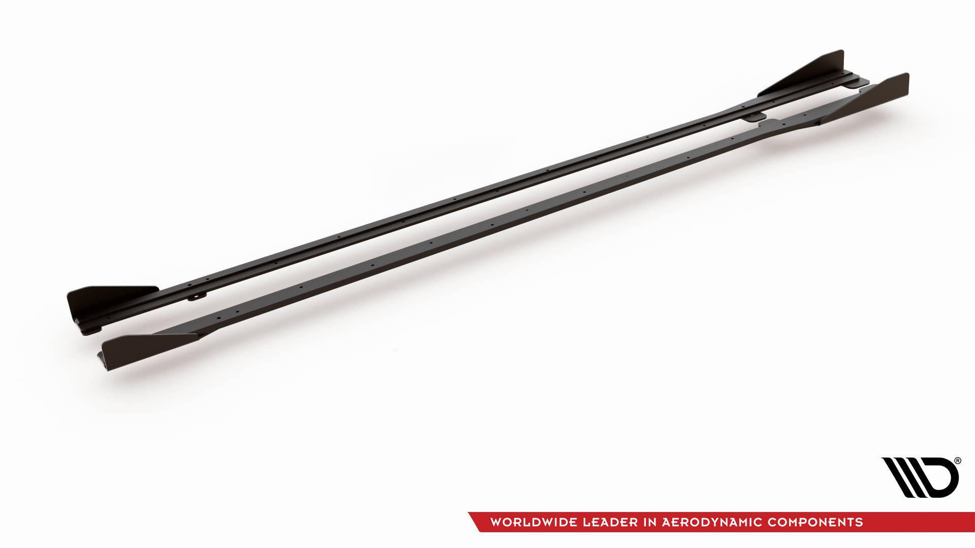 Street Pro Seitenschweller Leisten passend für VW Golf 7 R FL rot+ Hochglanz Flaps