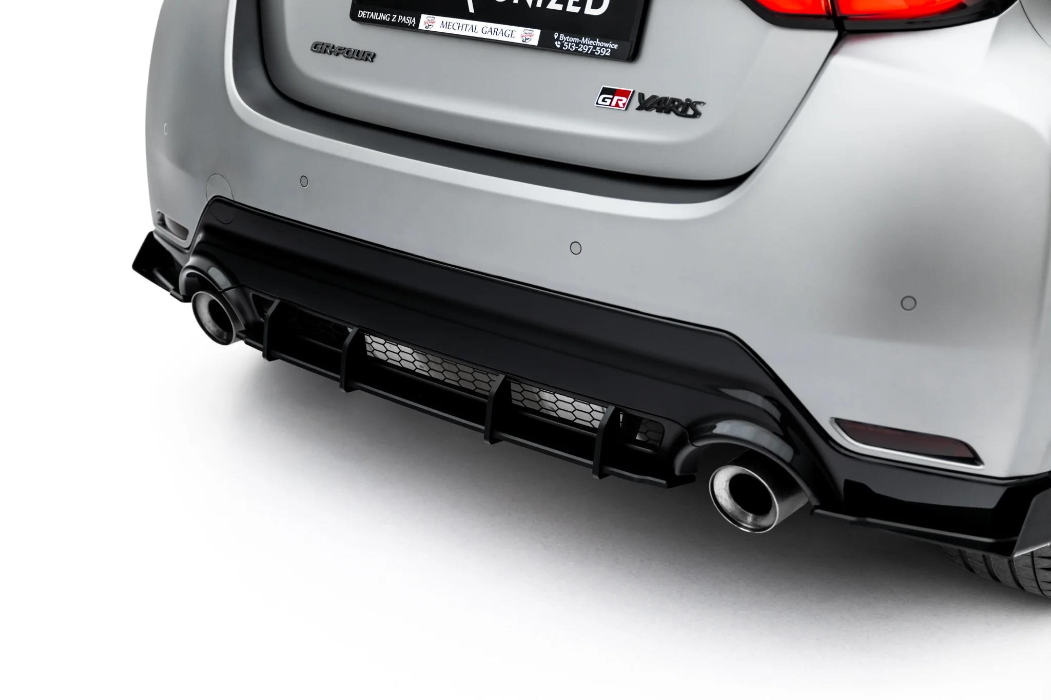 Heckansatz Diffusor passend für Toyota GR Yaris Mk4 Facelift schwarz matt