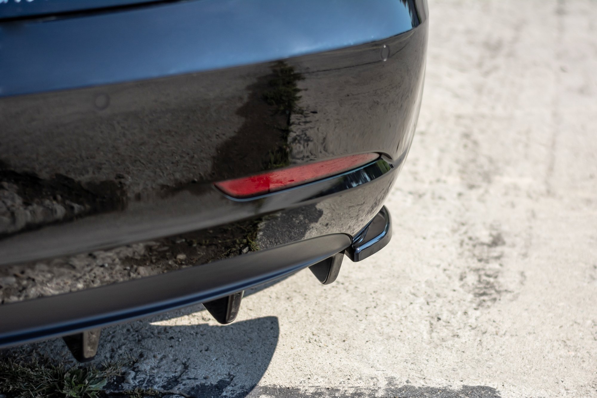 Diffusor Flaps passend für Tesla Model 3 schwarz matt