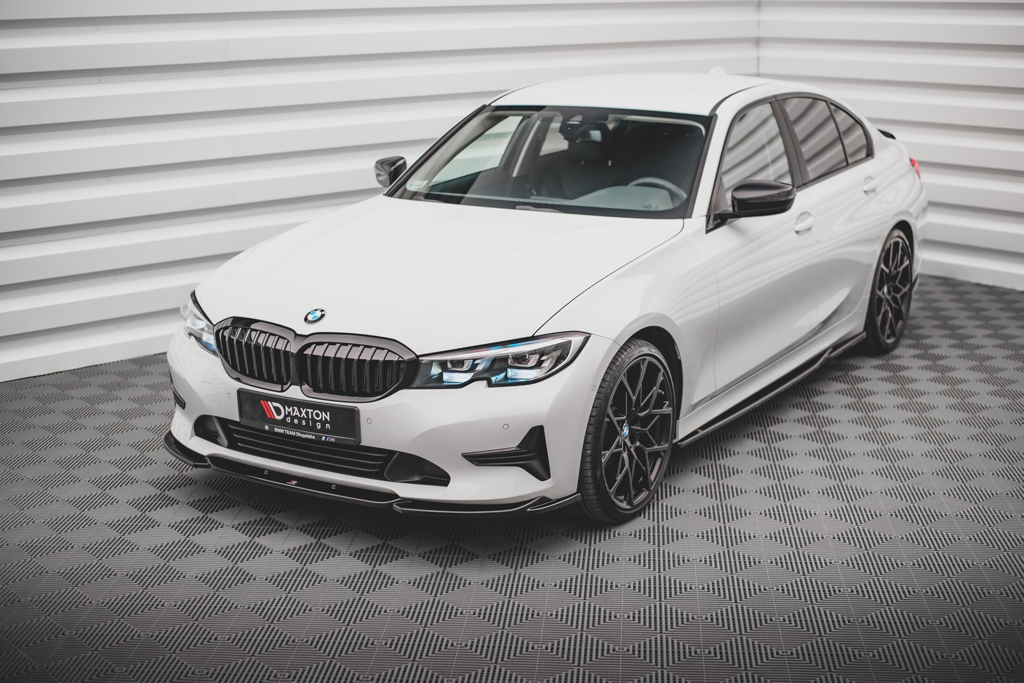 Street+ Spoilerlippe Front Ansatz V.2 passend für BMW 3er G20 / G21 schwarz Hochglanz