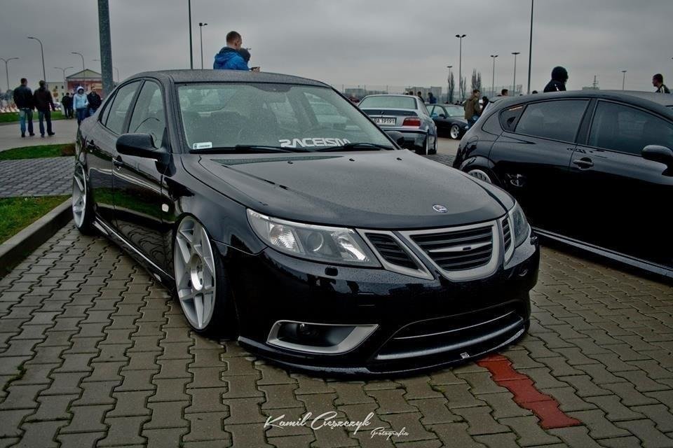 Frontlippe passend für SAAB 9-3 TURBO X Carbon Look