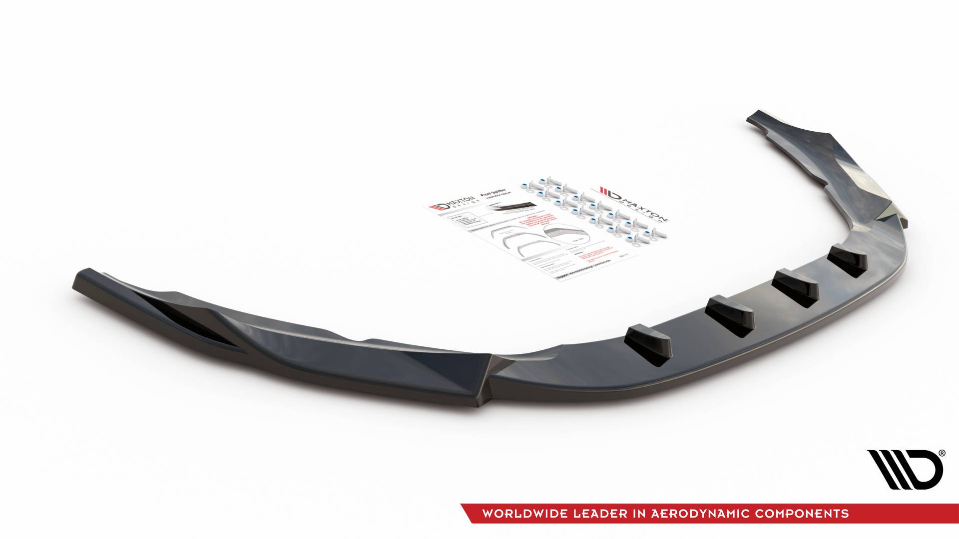 Street+ Spoilerlippe Front Ansatz V.1 passend für Volvo S60 R-Design Mk2 FL schwarz Hochglanz