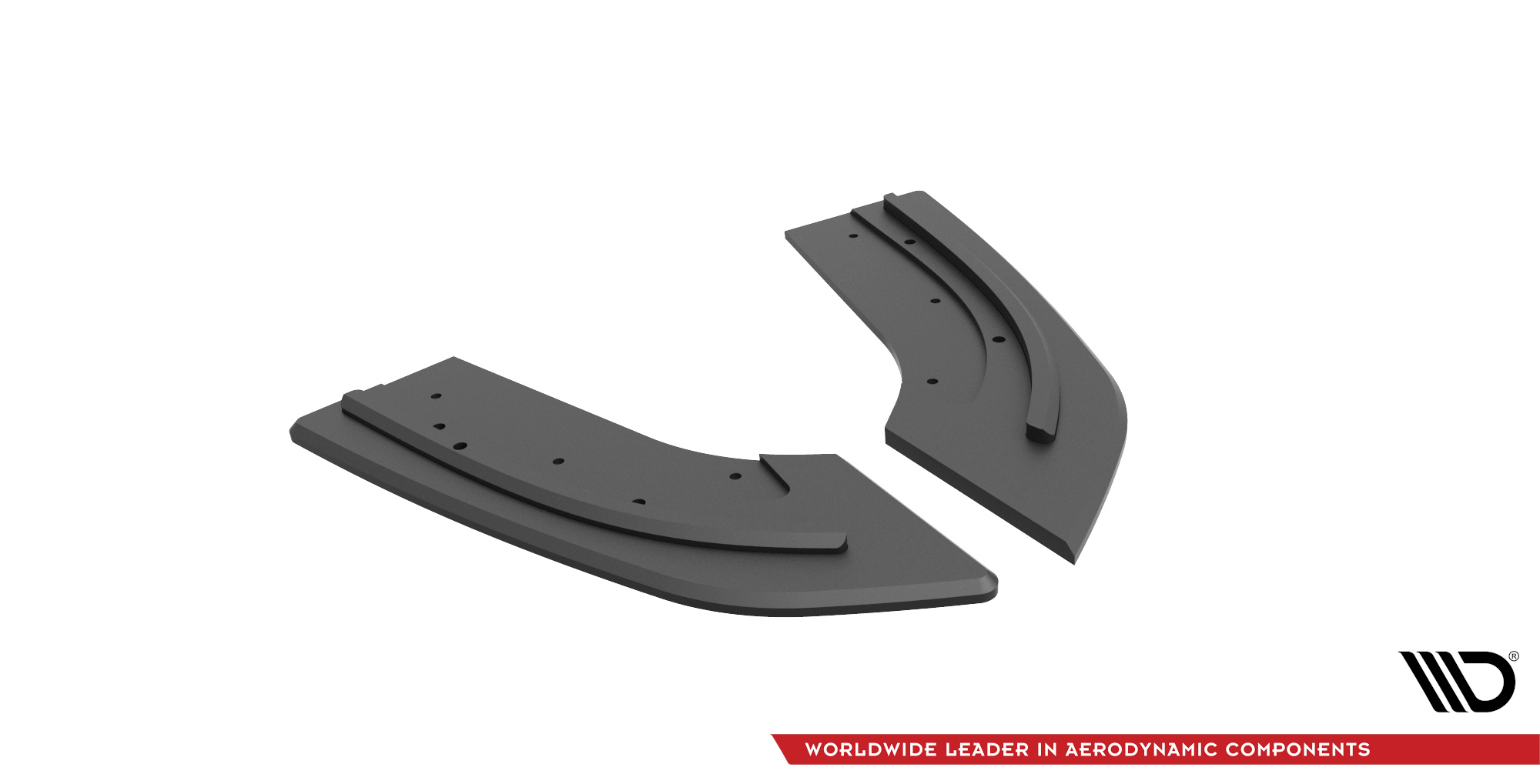 Street Pro Heck Ansatz Flaps passend für Mazda 3 MPS Mk1 rot