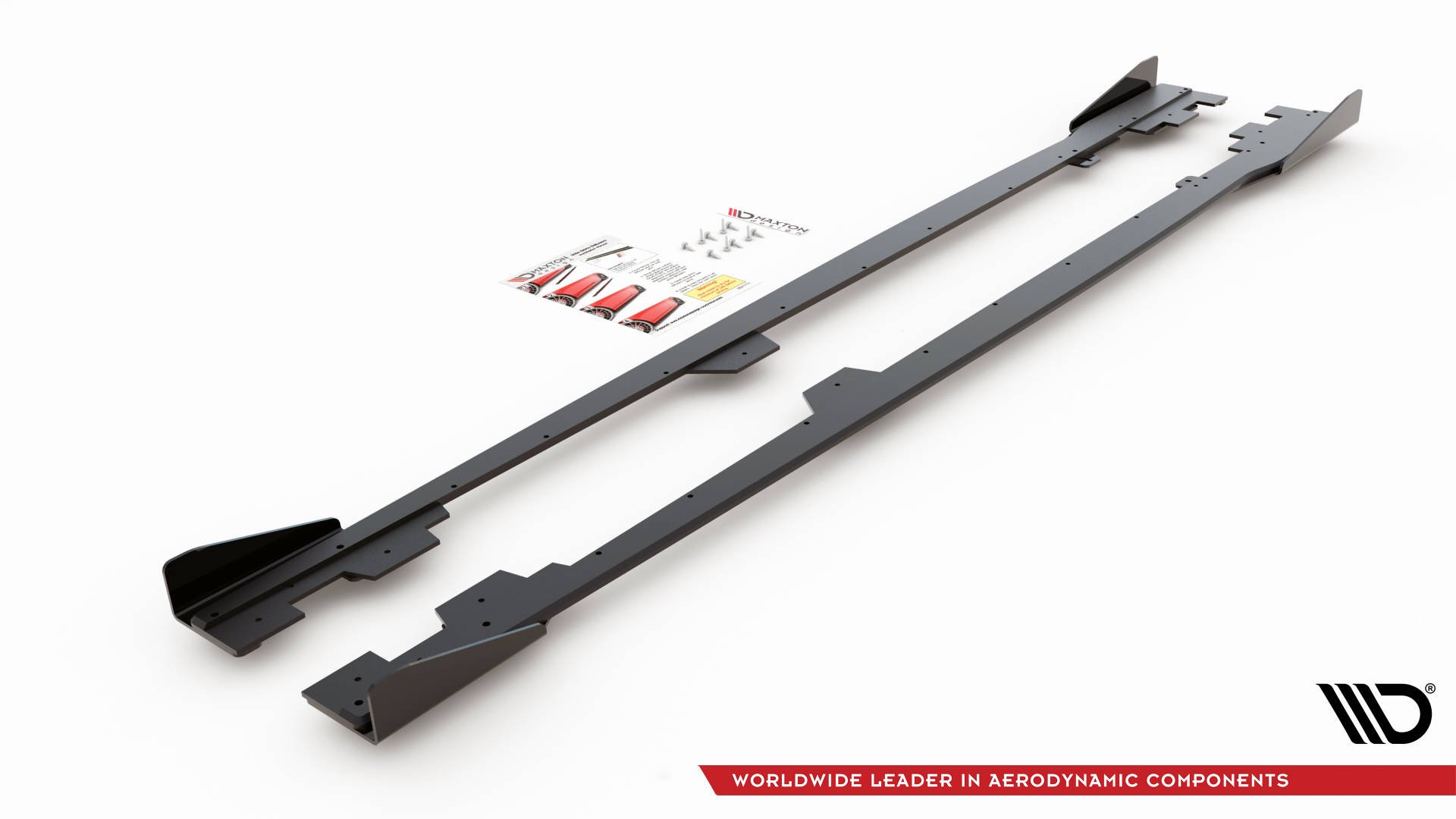 Street Pro Seitenschweller Leisten + Flaps passend für BMW 1er F21 M135i / M140i / M-Paket schwarz Hochglanz