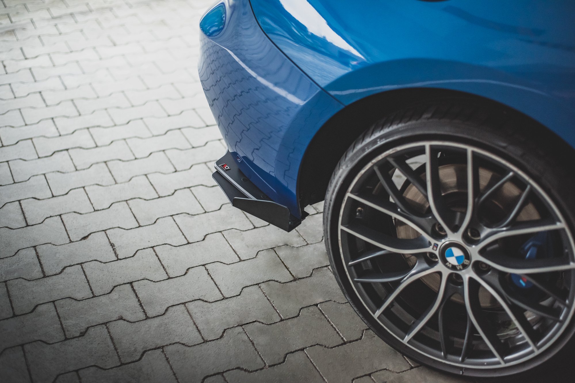 Street Pro Heck Ansatz Flaps passend für BMW M135i F20 schwarz Hochglanz