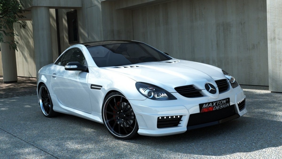 Seitenschweller passend für passend für MERCEDES SLK R171 SLK R172 AMG LOOK ABS Kunststoff