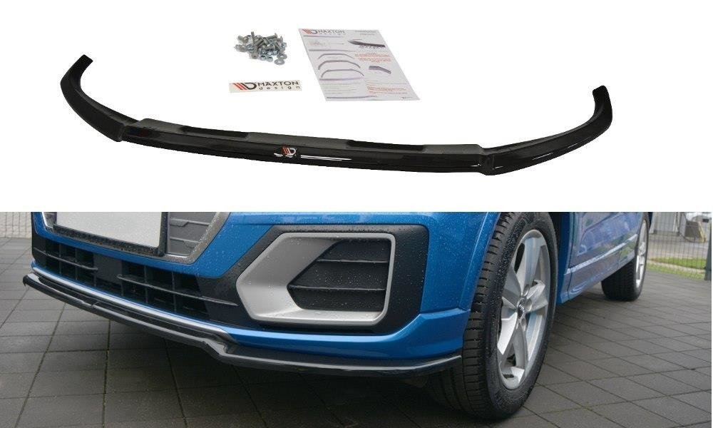 Front Ansatz für Audi Q2 Mk.1 schwarz Hochglanz