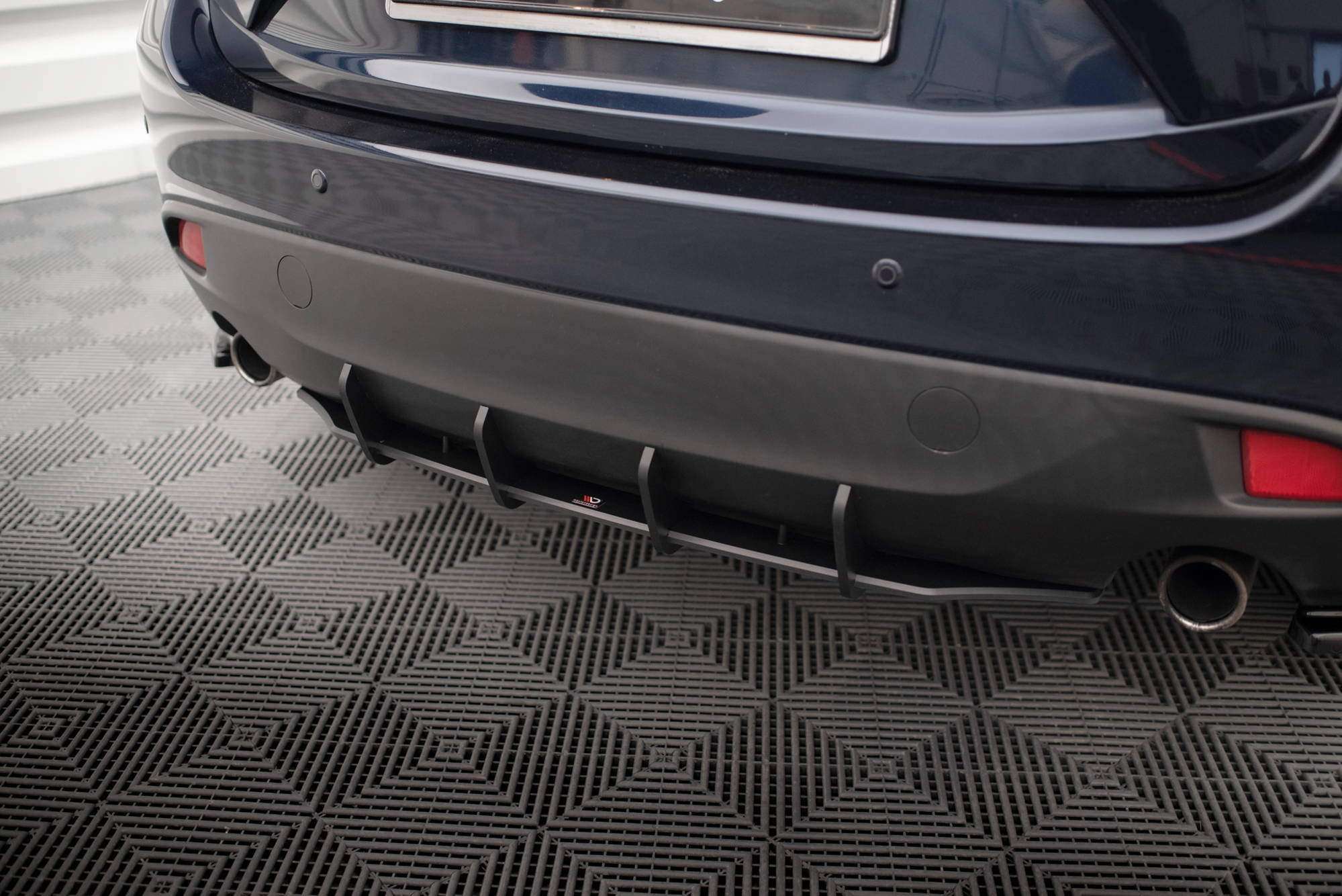 Street Pro Heckschürze Heck Ansatz Diffusor passend für Mazda 3 Mk3