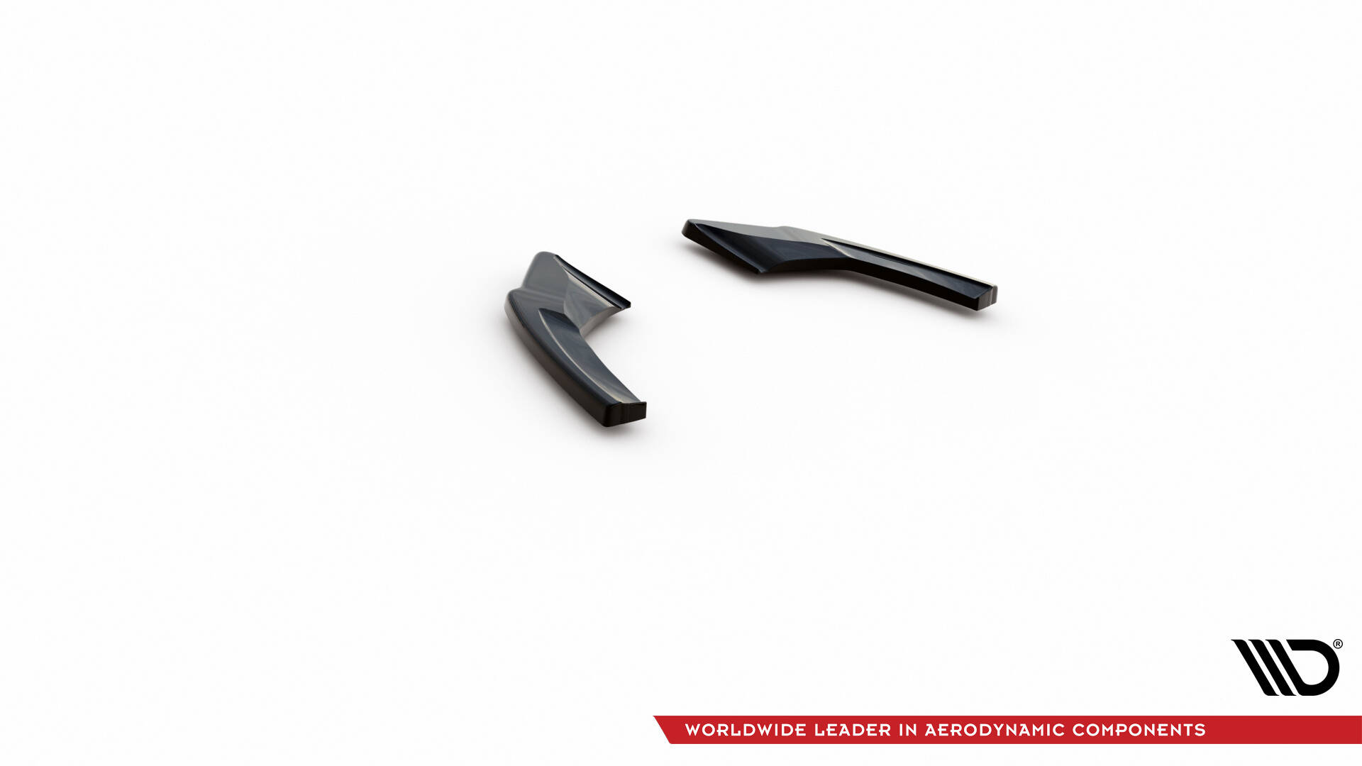 Street+ Heck Ansatz Flaps V.2 passend für VW Golf GTI Clubsport Mk8 FL schwarz Hochglanz