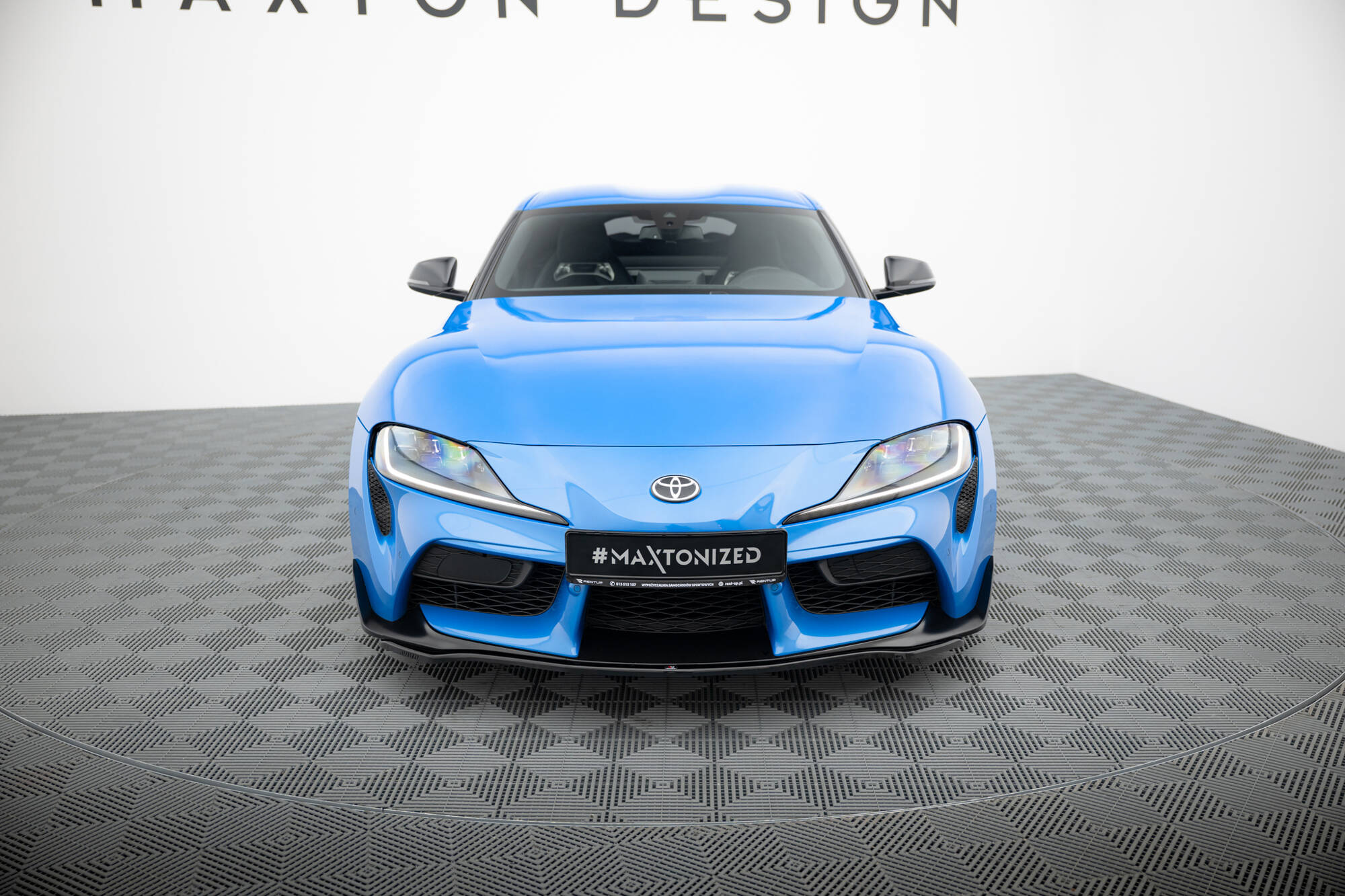 Front Ansatz V.3 für Toyota Supra Mk5 schwarz Hochglanz