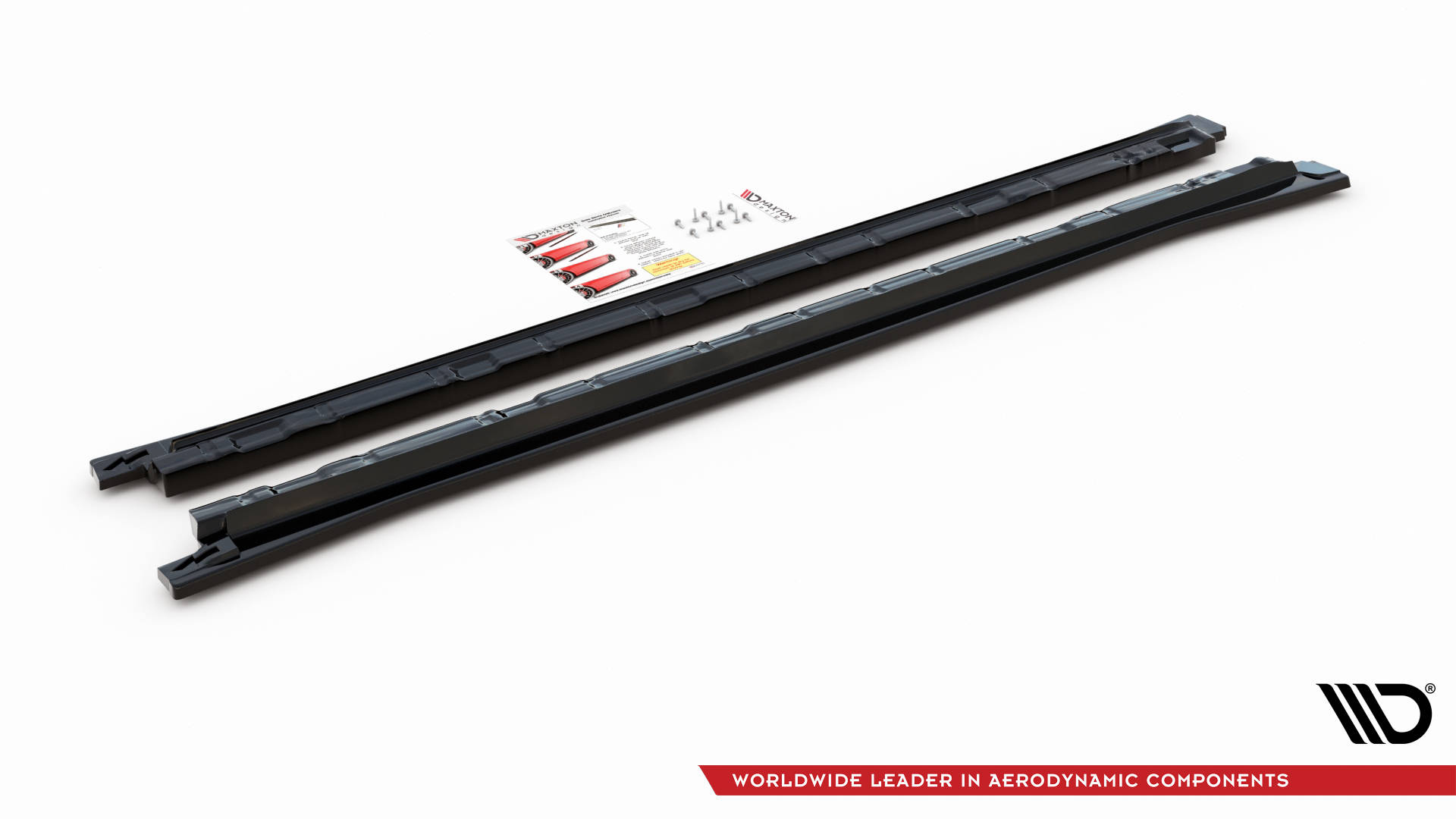 Street+ Seitenschweller Leisten passend für VW Tiguan R / R-Line Mk2 FL schwarz Hochglanz