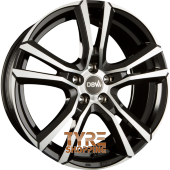 DBV ANDORRA Schwarz Front Poliert Einteilig 18 Zoll