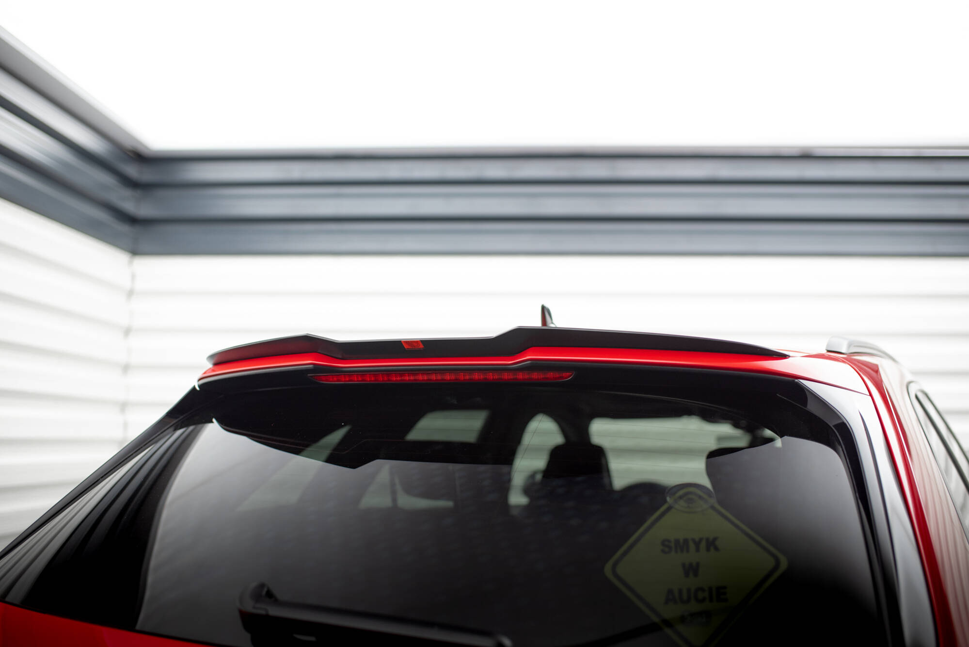 Spoiler CAP für Audi RS4 B9 Avant schwarz Hochglanz