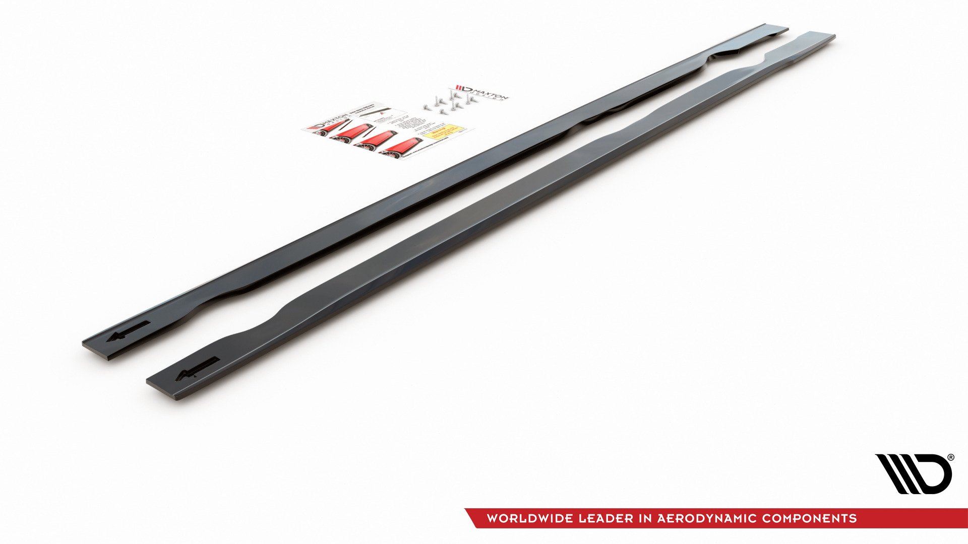 Seitenschweller Ansatz für VW Golf GTI TCR Mk7 schwarz Hochglanz