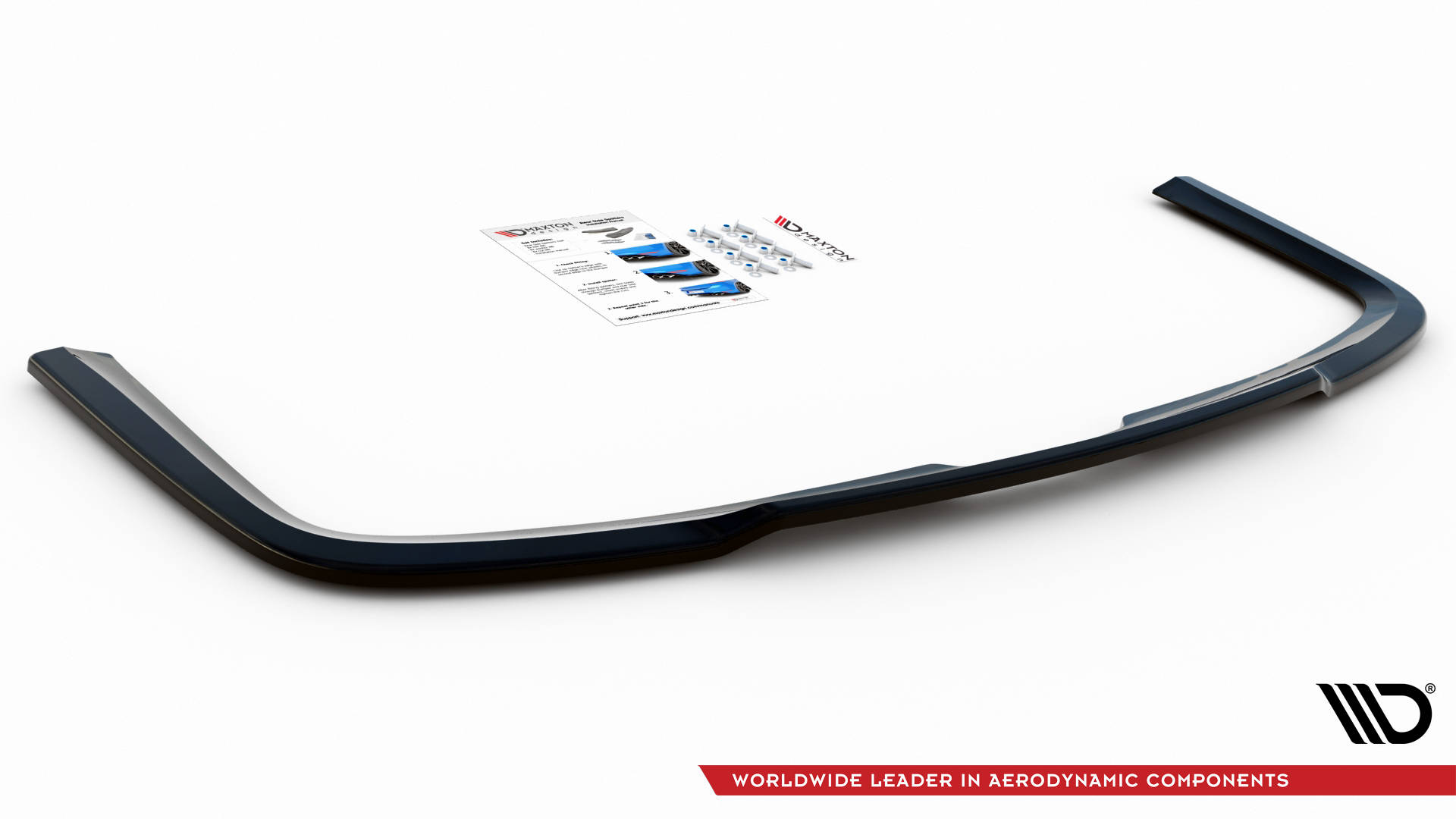 Street+ Mittlerer Diffusor Heck Ansatz RACE passend für VW Caddy Mk3 FL Carbon Look