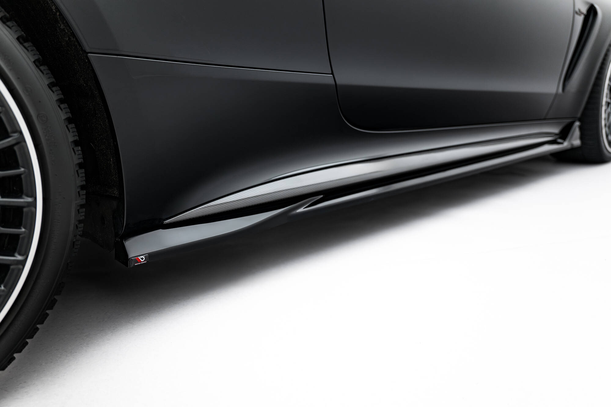 Street+ Seitenschweller Leisten passend für Mercedes-AMG CLE 53 C236 schwarz Hochglanz