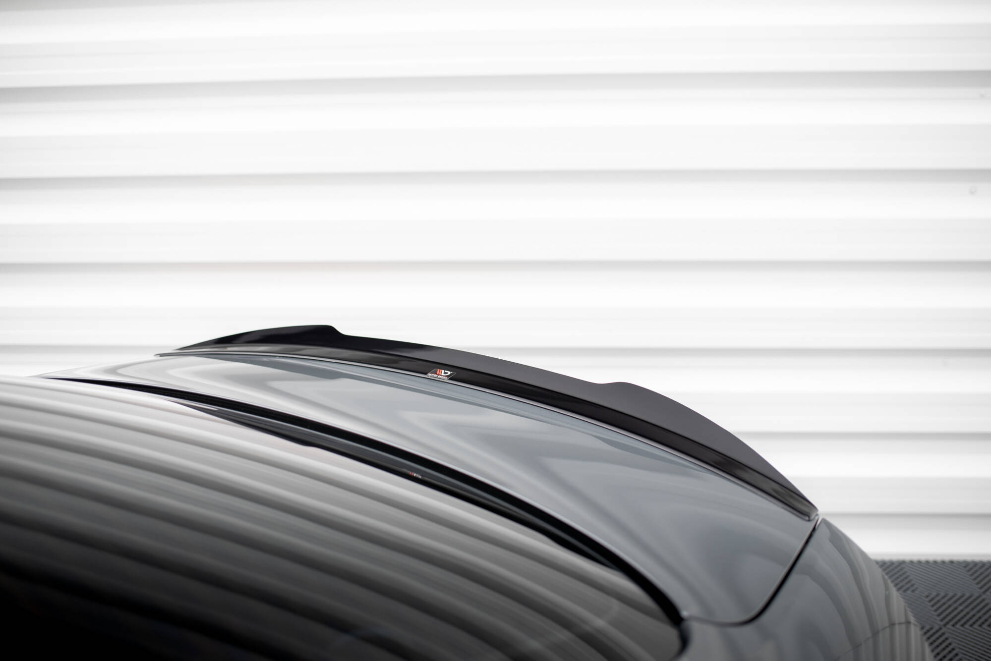 Spoiler CAP für Audi S5 Coupe / A5 S-Line Coupe 8T / 8T Facelift schwarz Hochglanz