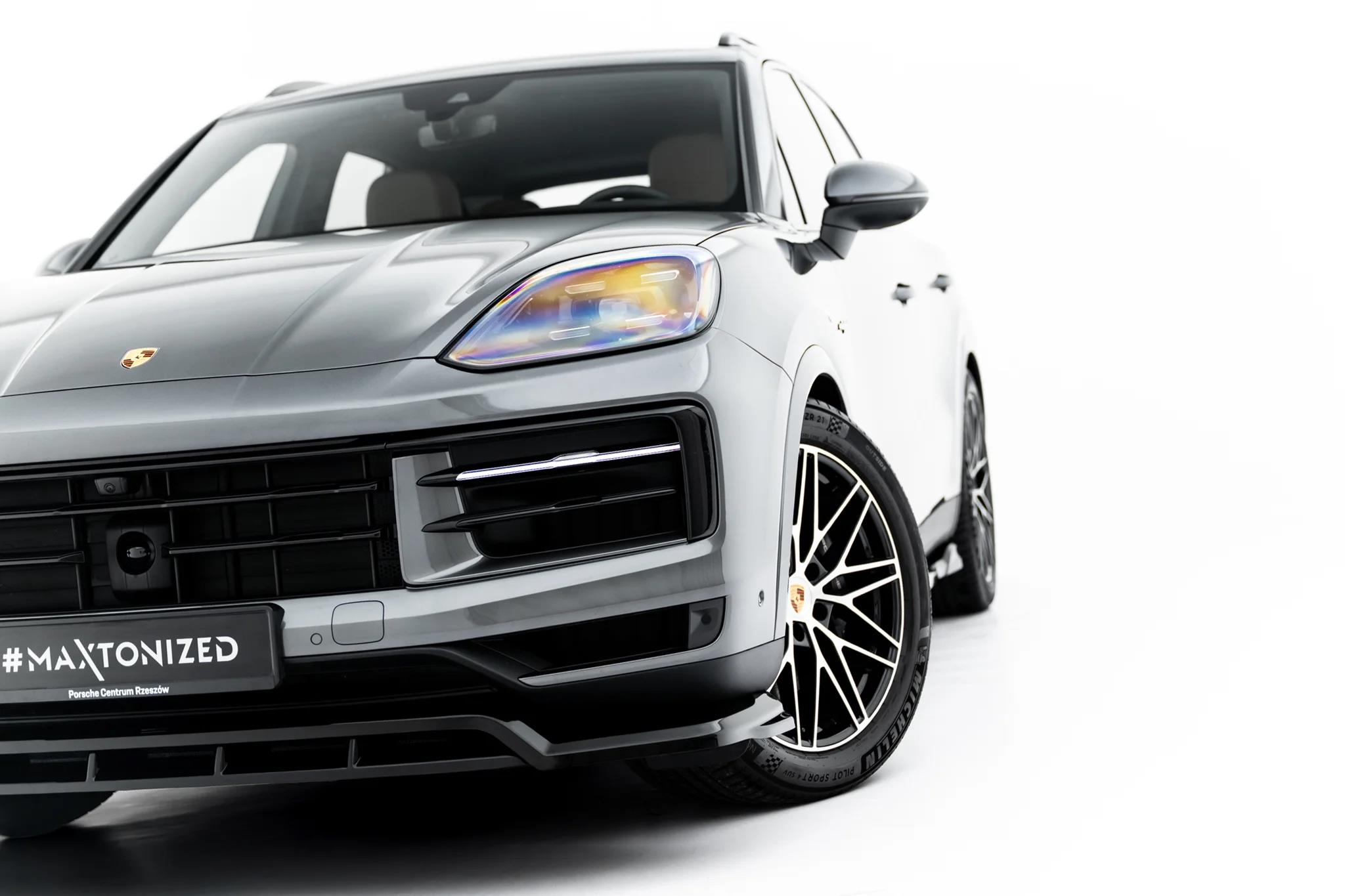 Frontlippe passend für Porsche Cayenne SUV / Coupe Mk3 Facelift schwarz Hochglanz