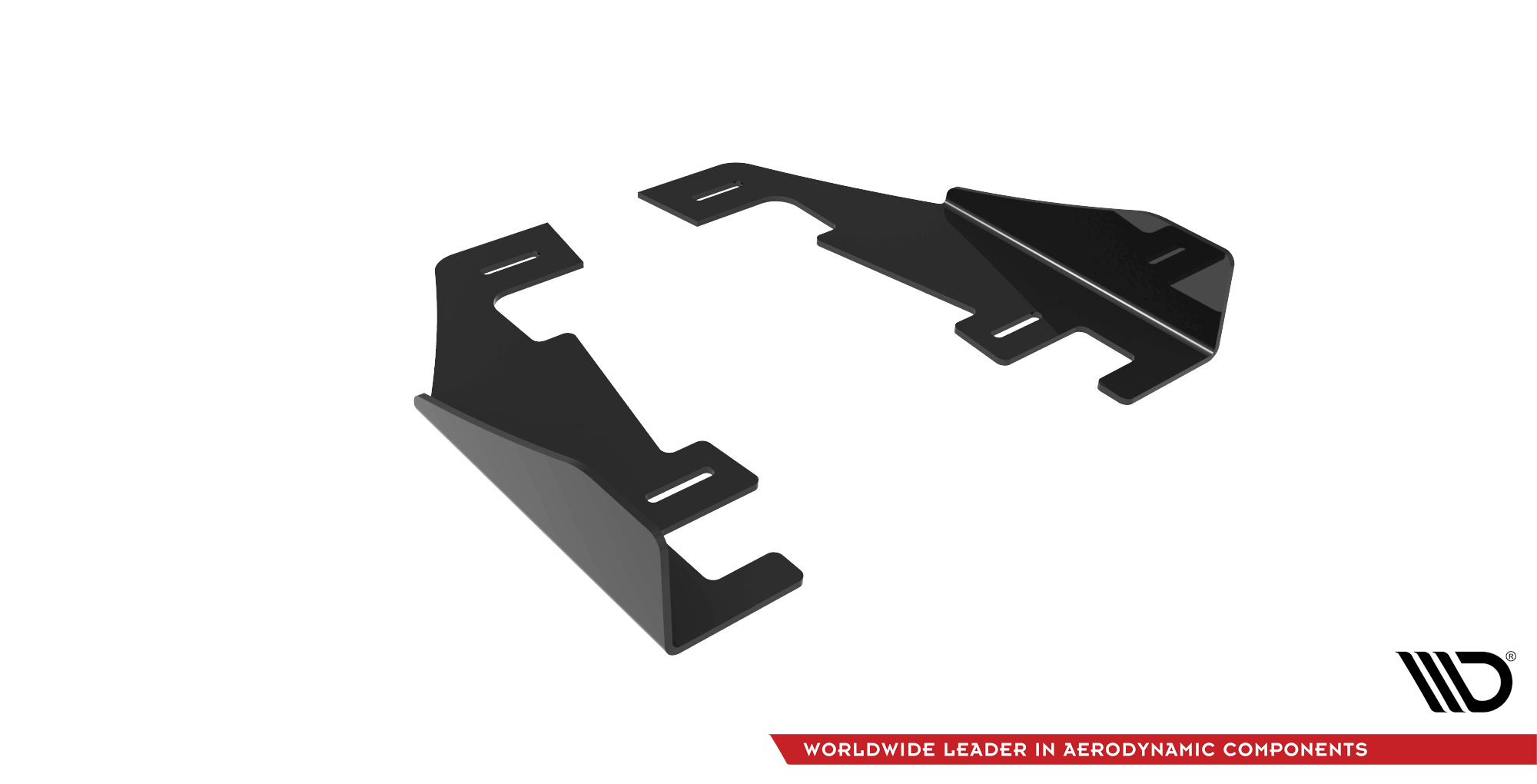 Hintere Seiten Flaps passend für Audi RS3 Limousine 8Y schwarz Hochglanz