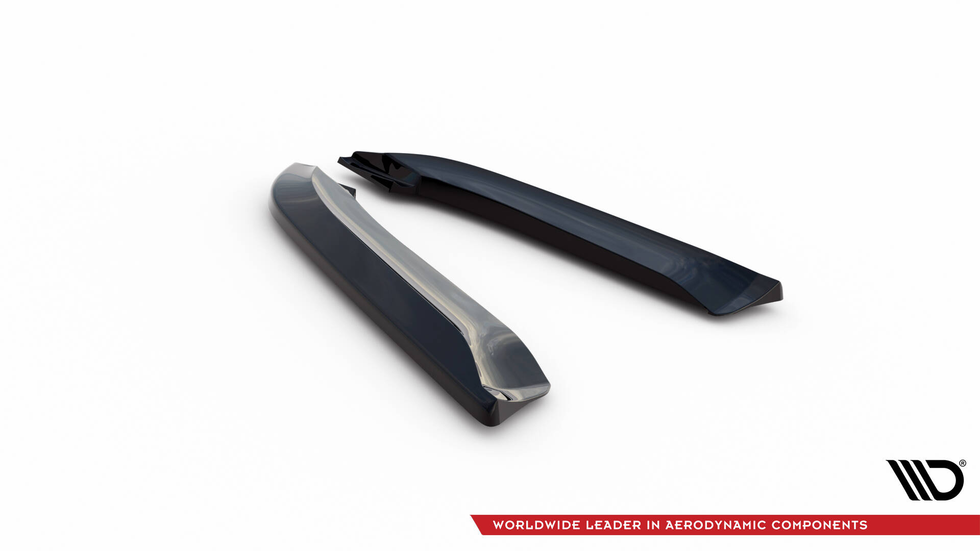 Heck Ansatz Flaps Diffusor V.2 für Audi RS4 Limousine B7 schwarz Hochglanz