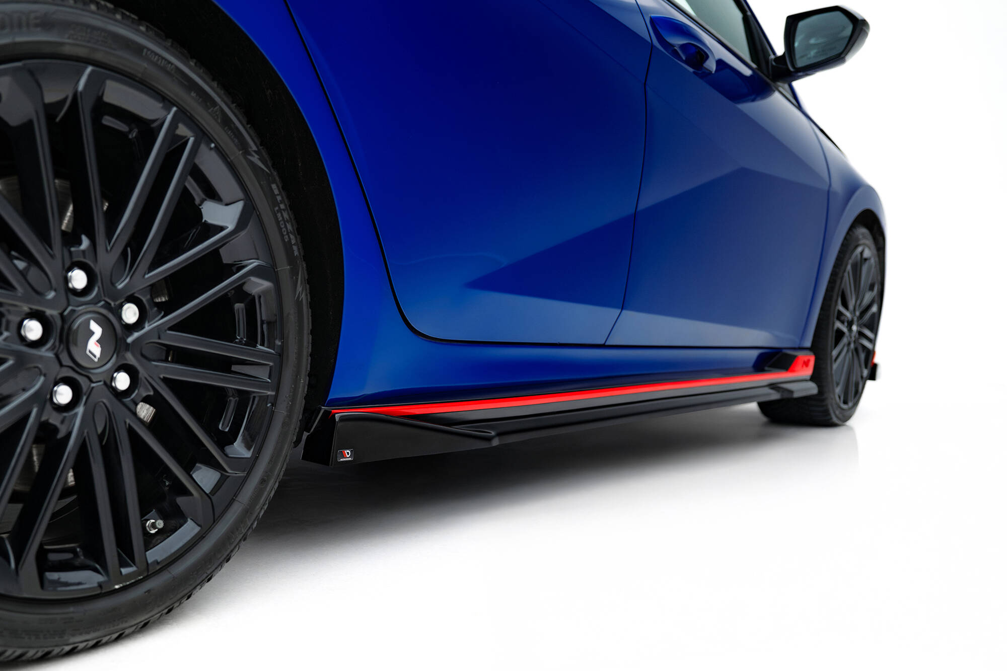 Street+ Seitenschweller Leisten passend für Hyundai Elantra N Mk7 schwarz Hochglanz