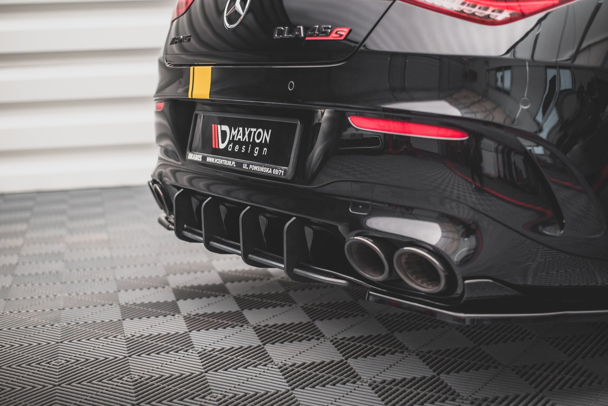 Street Pro Heckschürze Heck Ansatz Diffusor passend für Mercedes-AMG CLA 35 / 45 Aero C118
