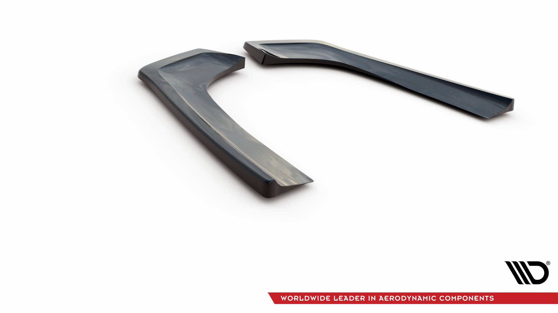 Heck Ansatz Flaps Diffusor für Mercedes-Benz CLA AMG-Line X118 schwarz Hochglanz
