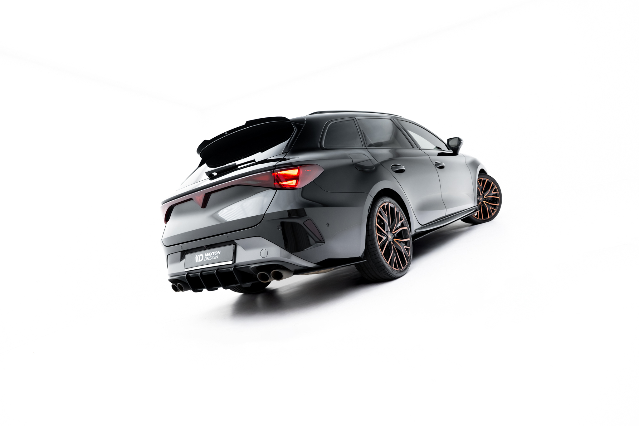 Diffusor Flaps passend für CUPRA Leon ST Mk1 FL schwarz matt