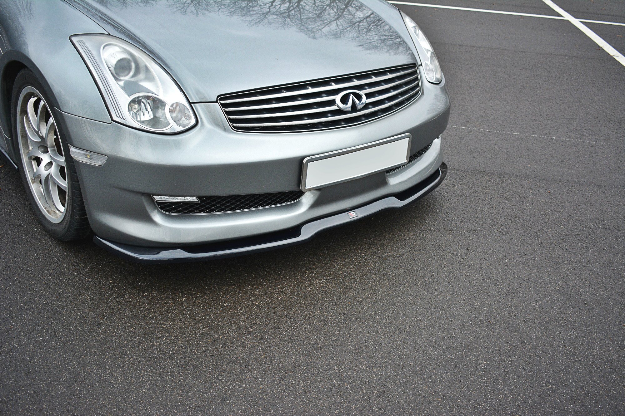Frontlippe V.1 passend für INFINITI G35 Coupe schwarz Hochglanz