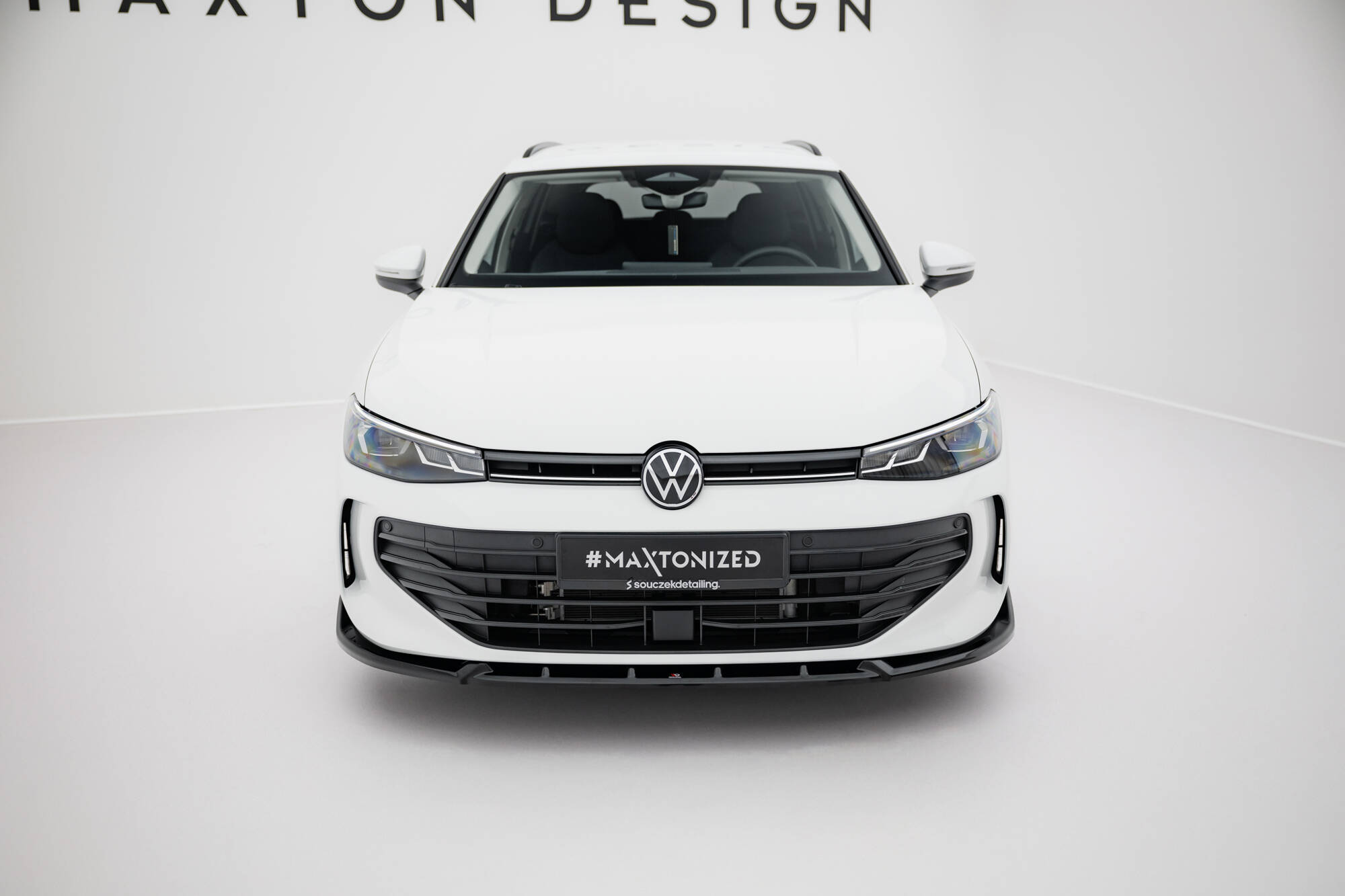 Street+ Spoilerlippe Front Ansatz V.2 passend für VW Passat B9 schwarz Hochglanz