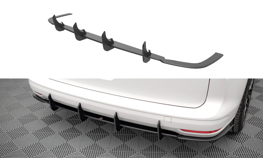 Street Pro Heckschürze Heck Ansatz Diffusor passend für VW Caddy Mk5