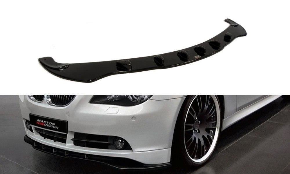 Street+ Spoilerlippe Front Ansatz passend für BMW 5er E60 / E61 vor FL schwarz Hochglanz