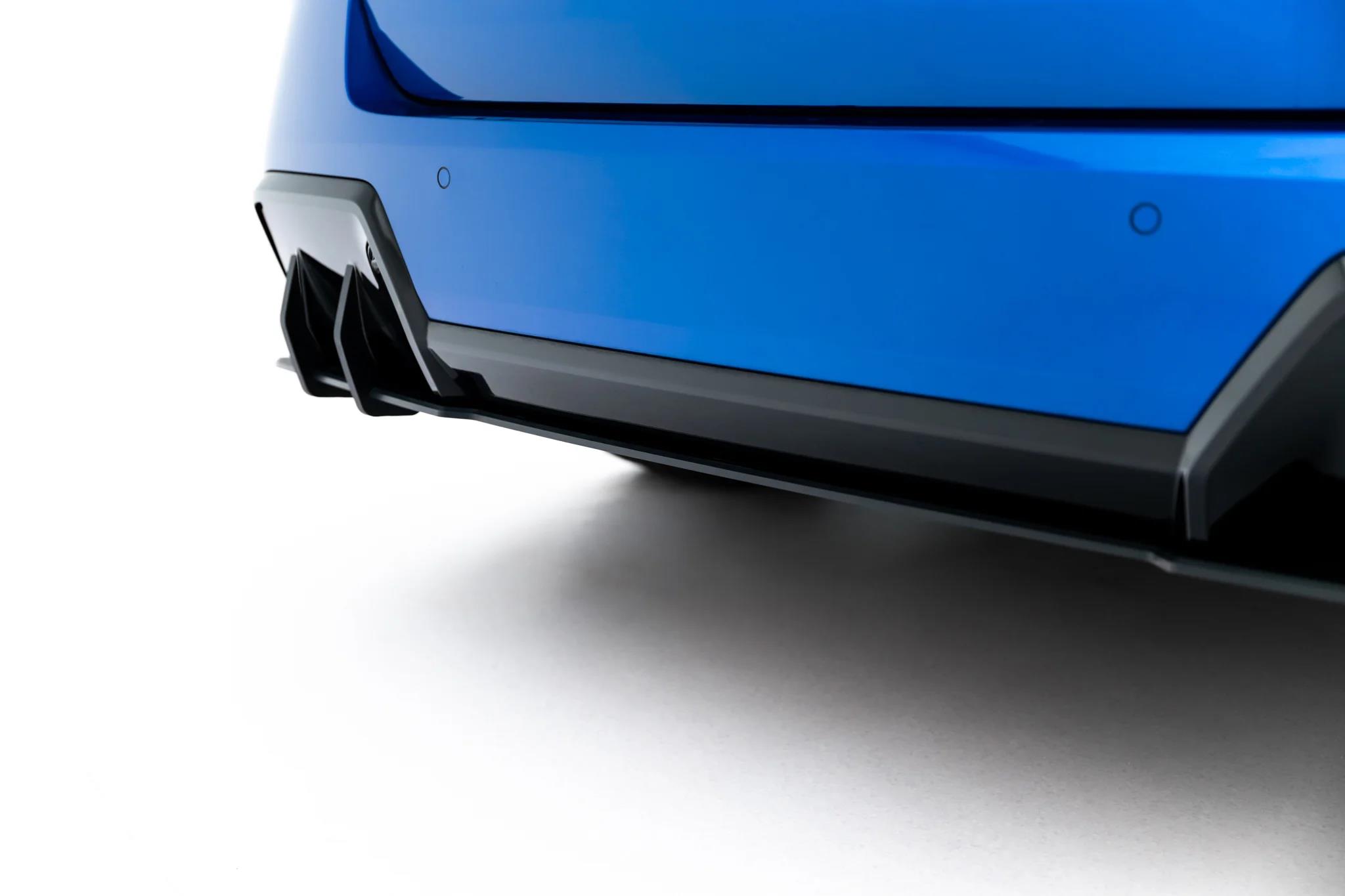 Heckansatz Diffusor passend für BMW 2 M-Paket Gran Coupe F74 schwarz-rot