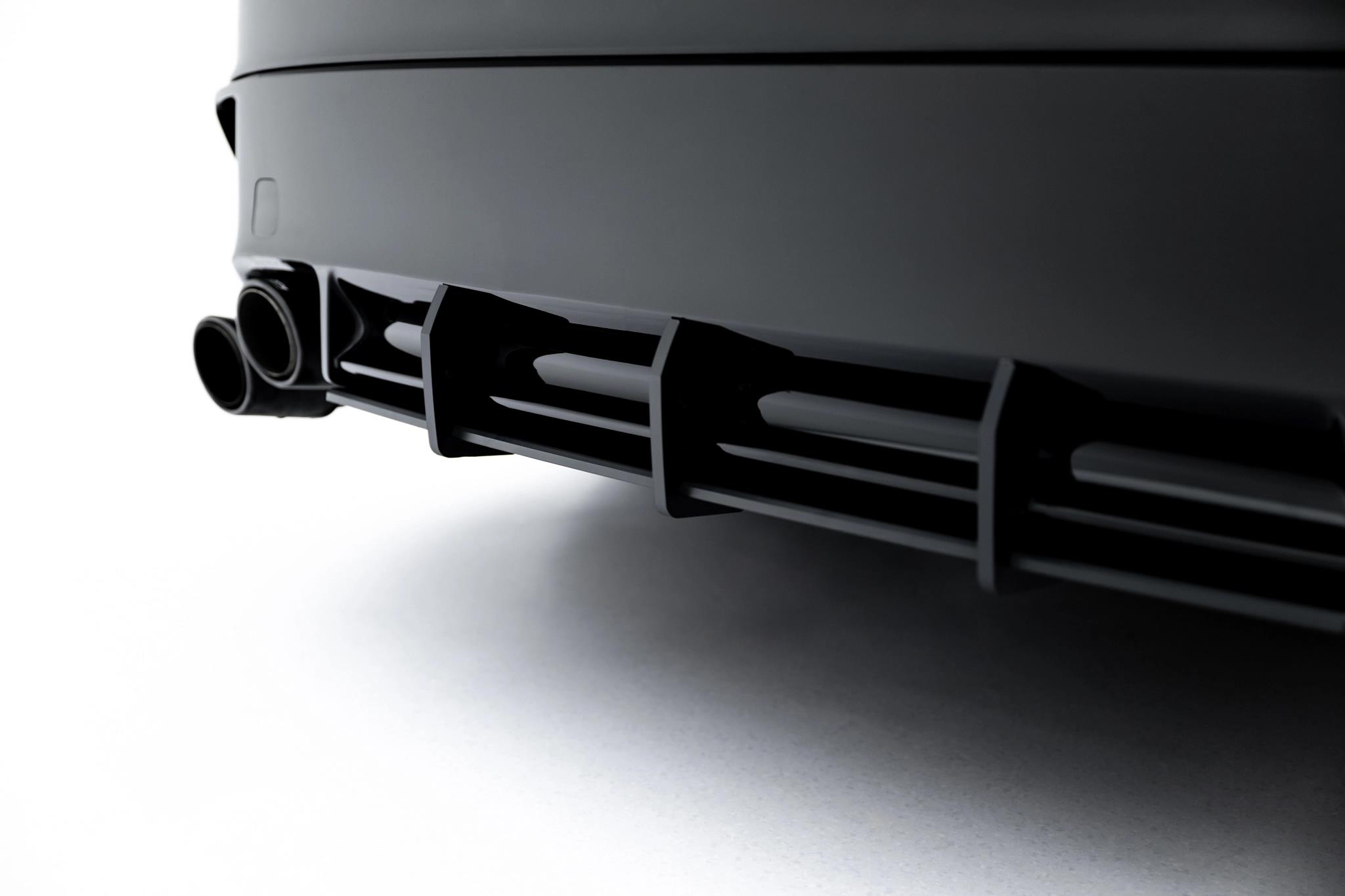 Heckansatz Diffusor passend für Lexus IS 500 Mk3 Facelift 2 XE30 schwarz matt