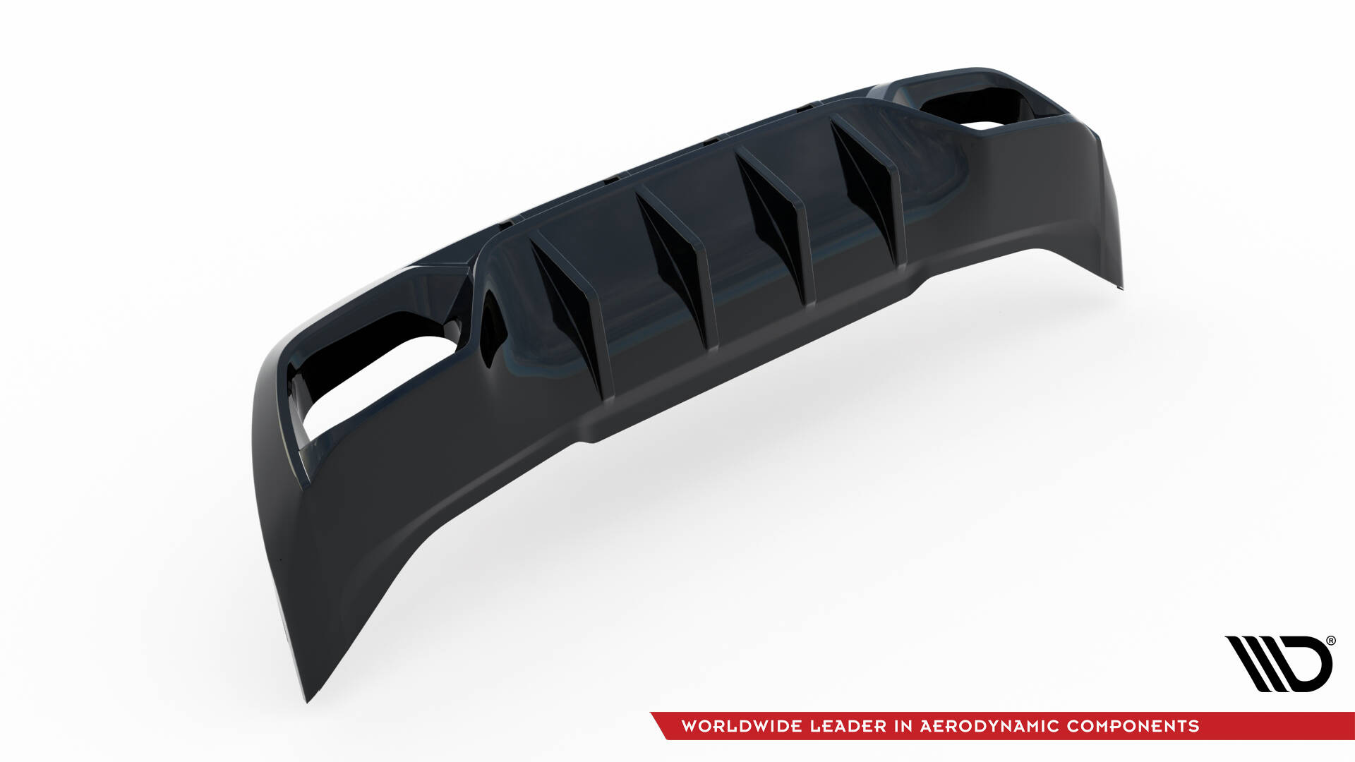 Heckansatz Diffusor passend für CUPRA Leon Hatchback Mk1 schwarz Hochglanz