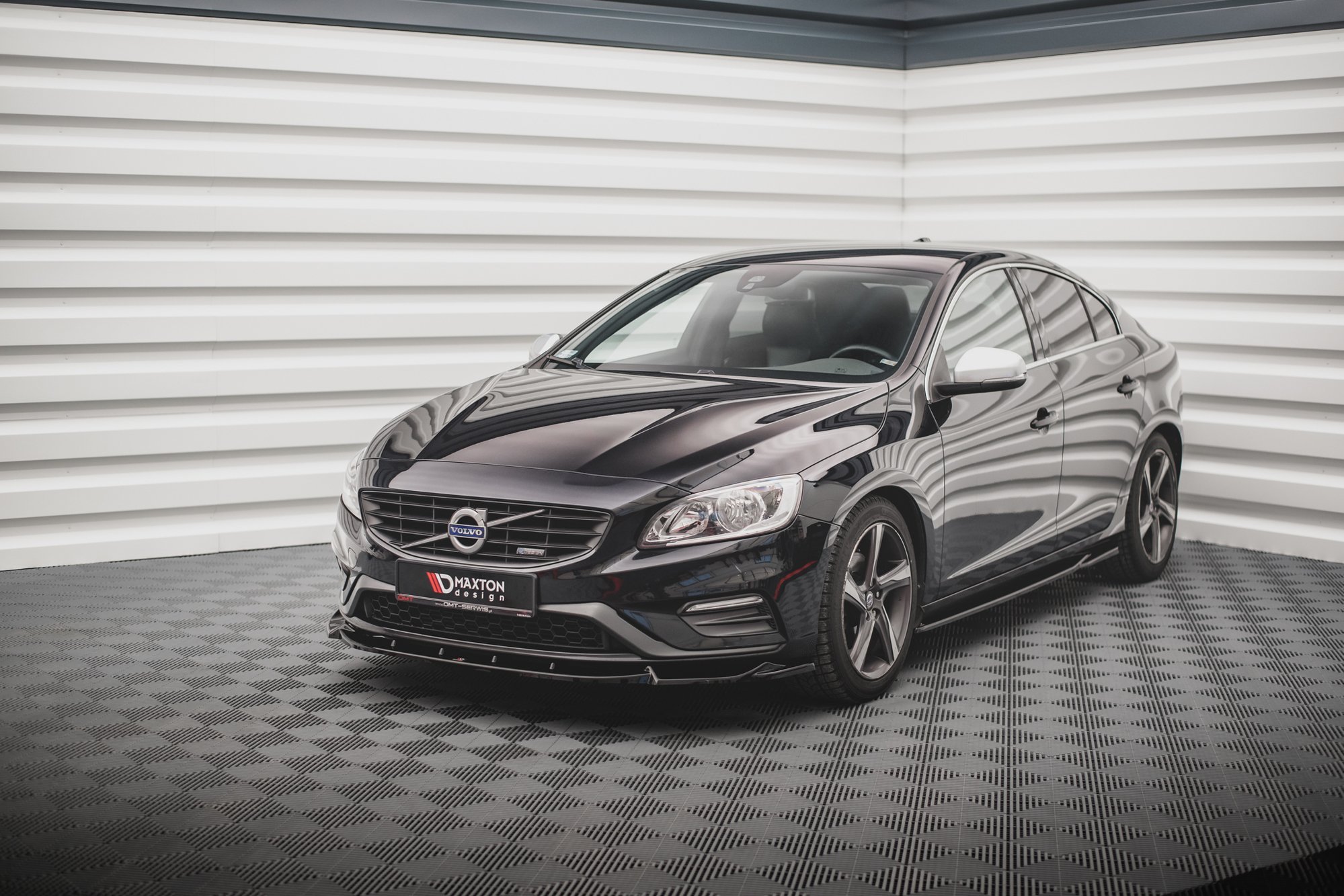 Street+ Spoilerlippe Front Ansatz V.1 passend für Volvo S60 R-Design Mk2 schwarz matt