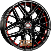 KESKIN KT25 Black Painted Red Inside (BPRI) Einteilig 20 Zoll