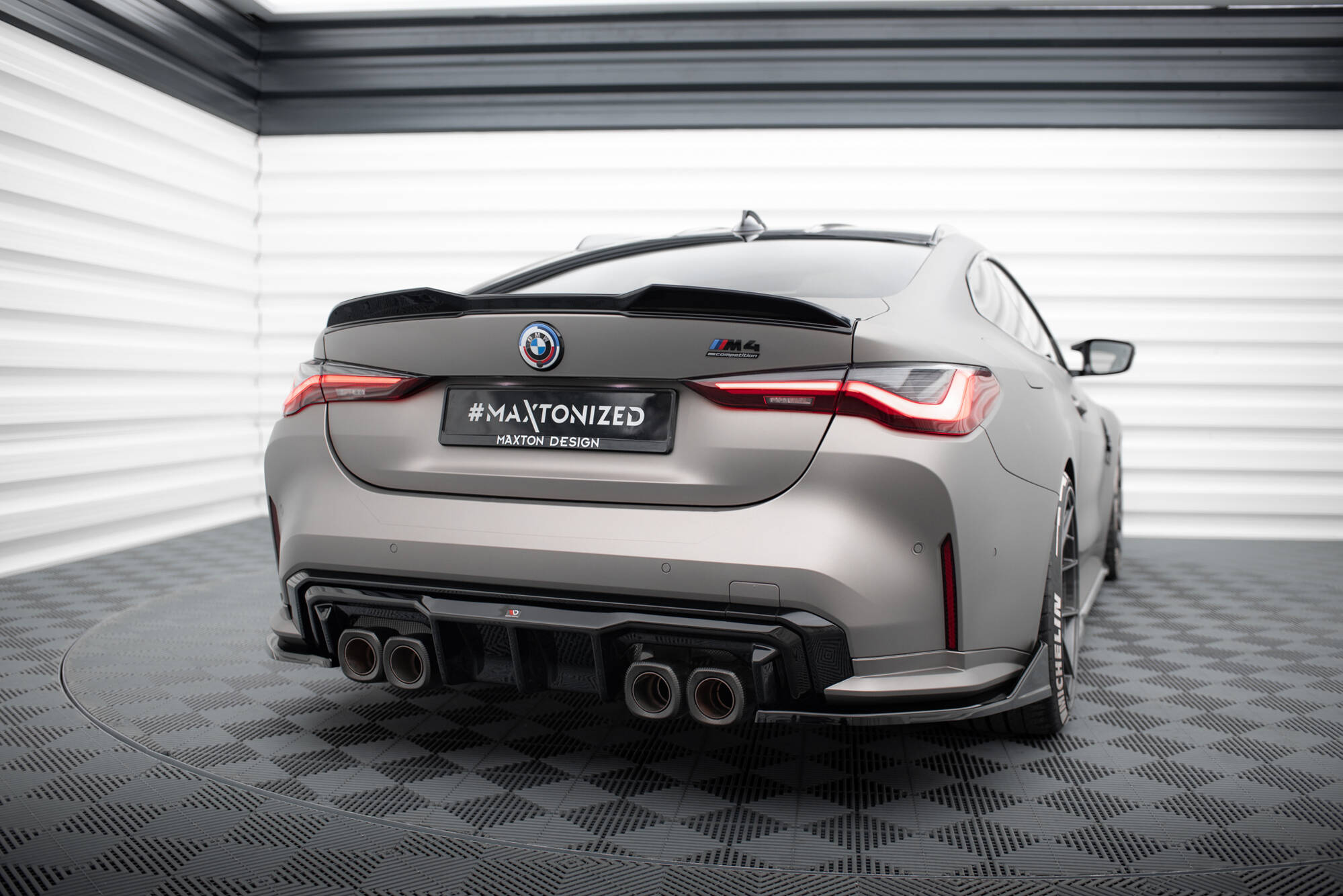 Heck Spoiler Aufsatz Abrisskante 3D passend für BMW M4 G82 / G82 FL / M440i / 4 M-Paket G22 / G22 FL schwarz Hochglanz