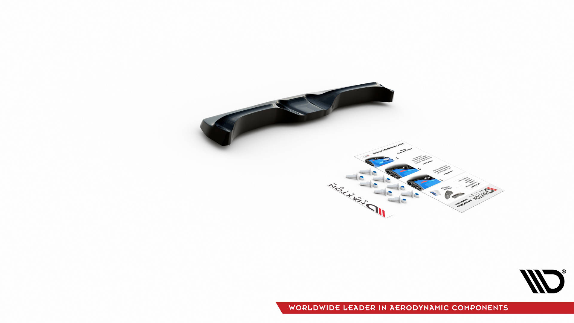 Street+ Mittlerer Diffusor Heck Ansatz V.2 passend für Nissan 370Z schwarz Hochglanz