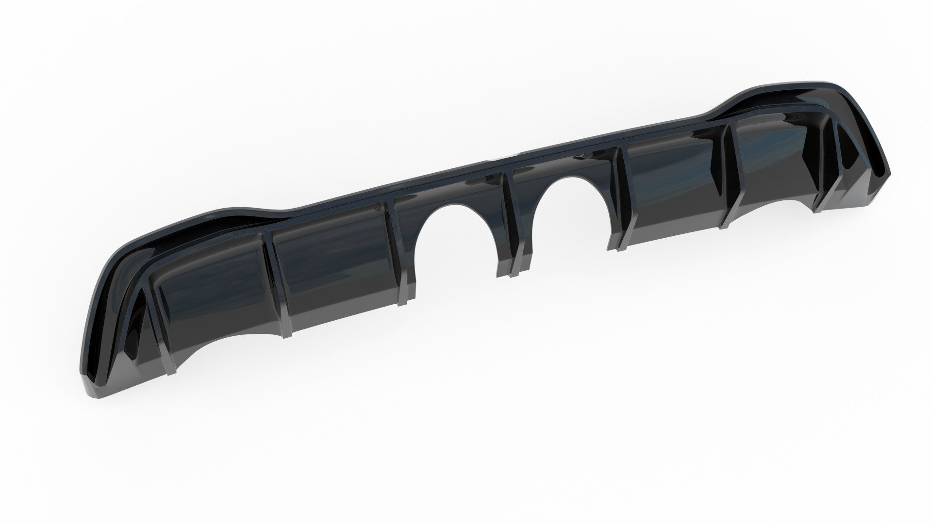 Diffusor Heck Ansatz für R32 LOOK mit Auspuff VW Golf Mk8