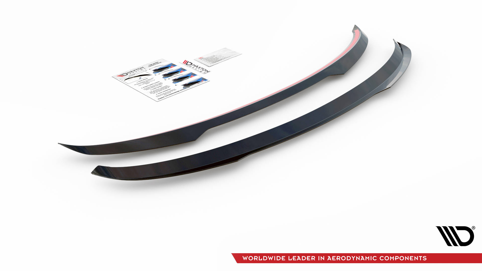 Heck Spoiler Aufsatz Abrisskante passend für Ford Kuga ST-Line Mk3 schwarz Hochglanz
