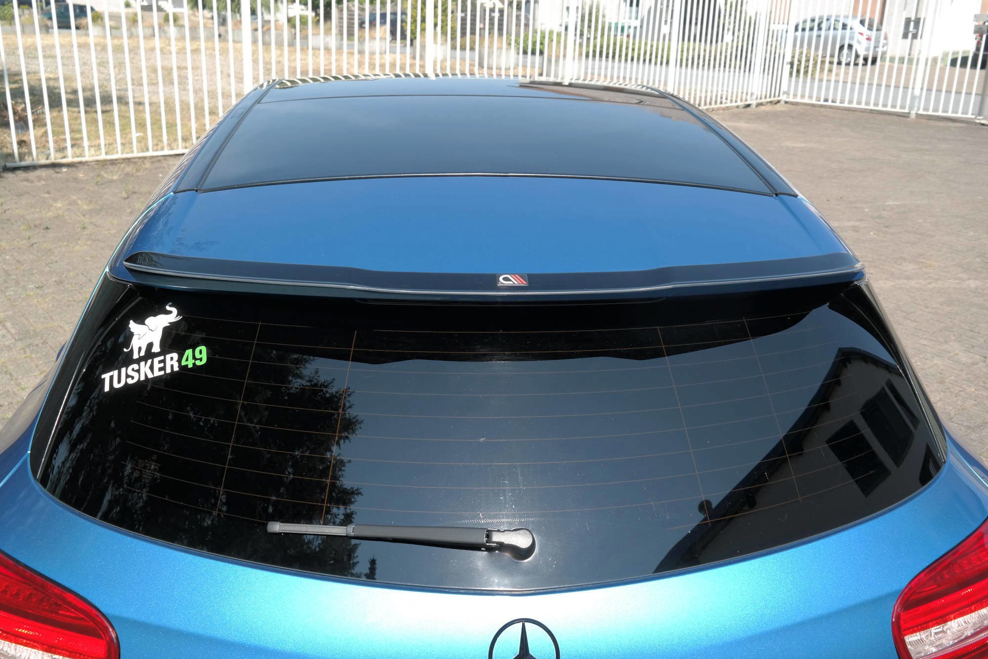 Spoiler CAP für Mercedes-Benz A W176 schwarz matt
