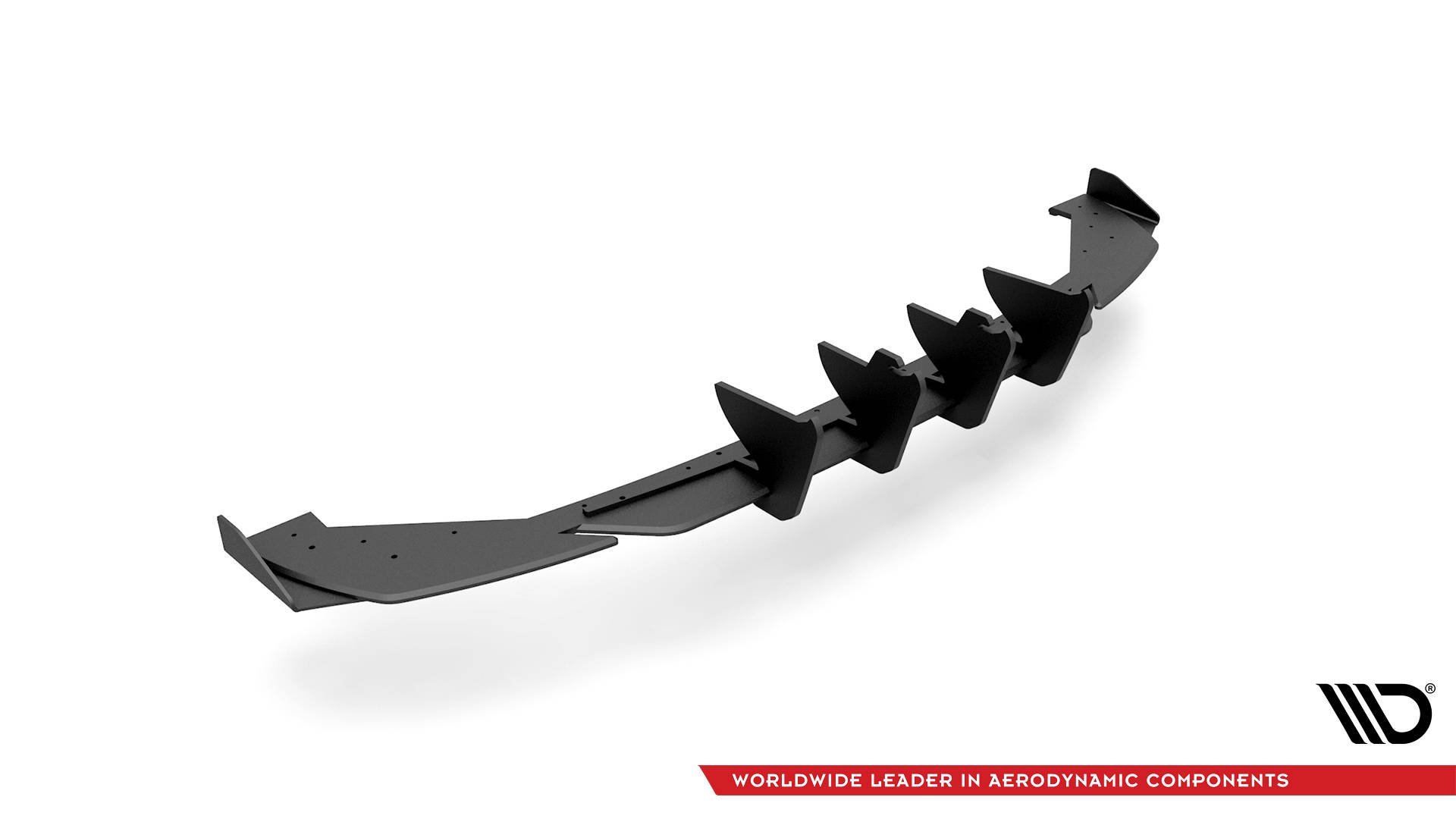Street Pro Heck Ansatz Diffusor + Flaps passend für Seat Leon FR Hatchback Mk4 schwarz Hochglanz
