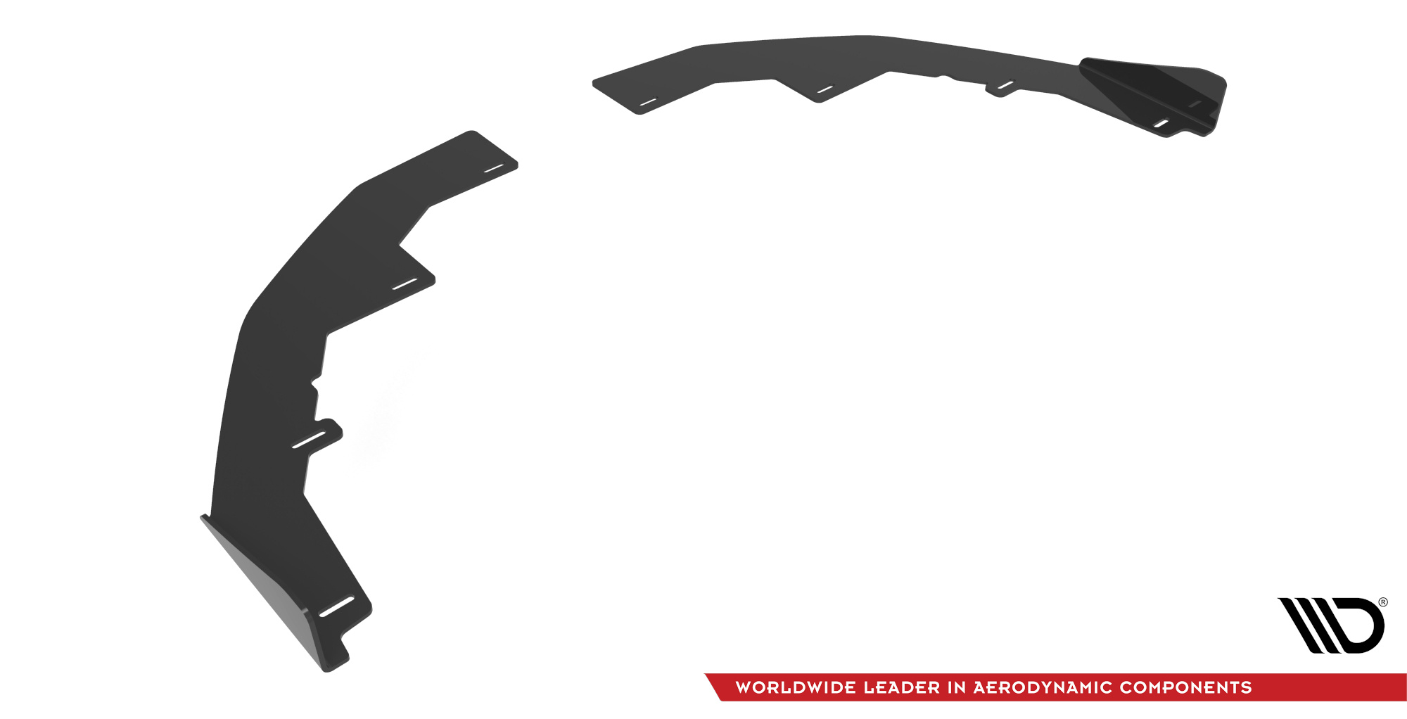 Front Stoßstange Flaps passend für Audi S3/A3 S-Line 8Y schwarz Hochglanz