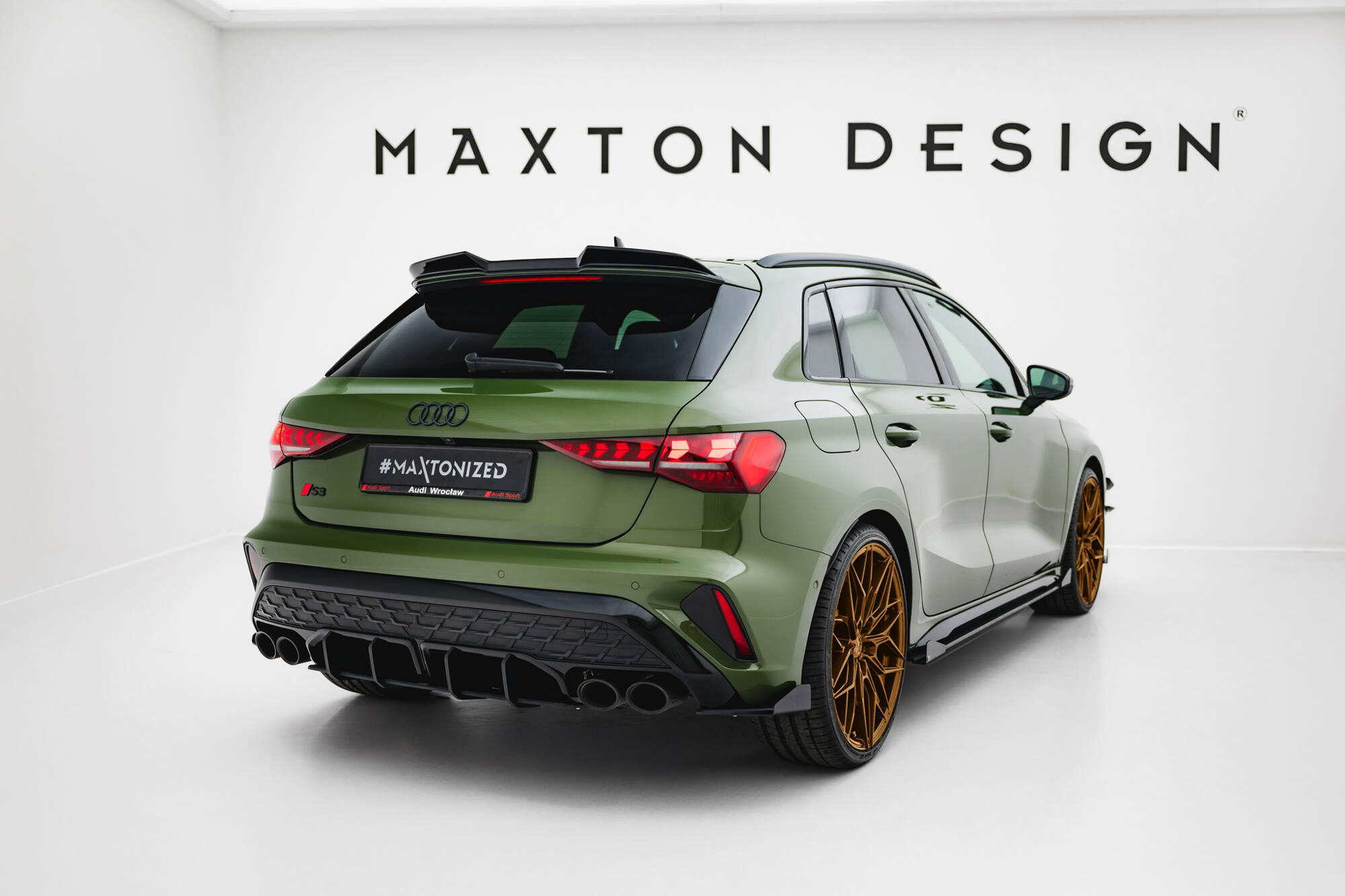 Street Pro Heckschürze Heck Ansatz Diffusor passend für Audi S3 Sportback 8Y FL