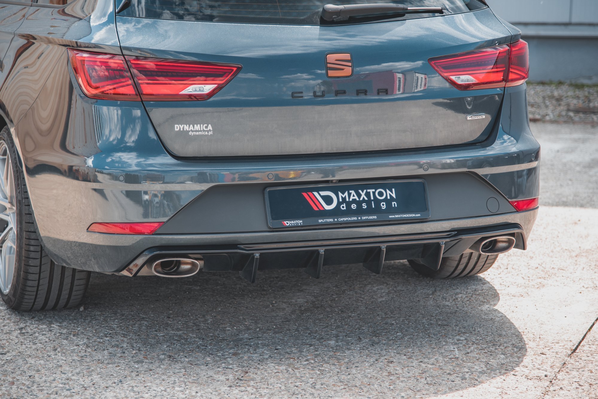 Diffusor Heck Ansatz V.2 für Seat Leon Cupra ST Mk3 FL